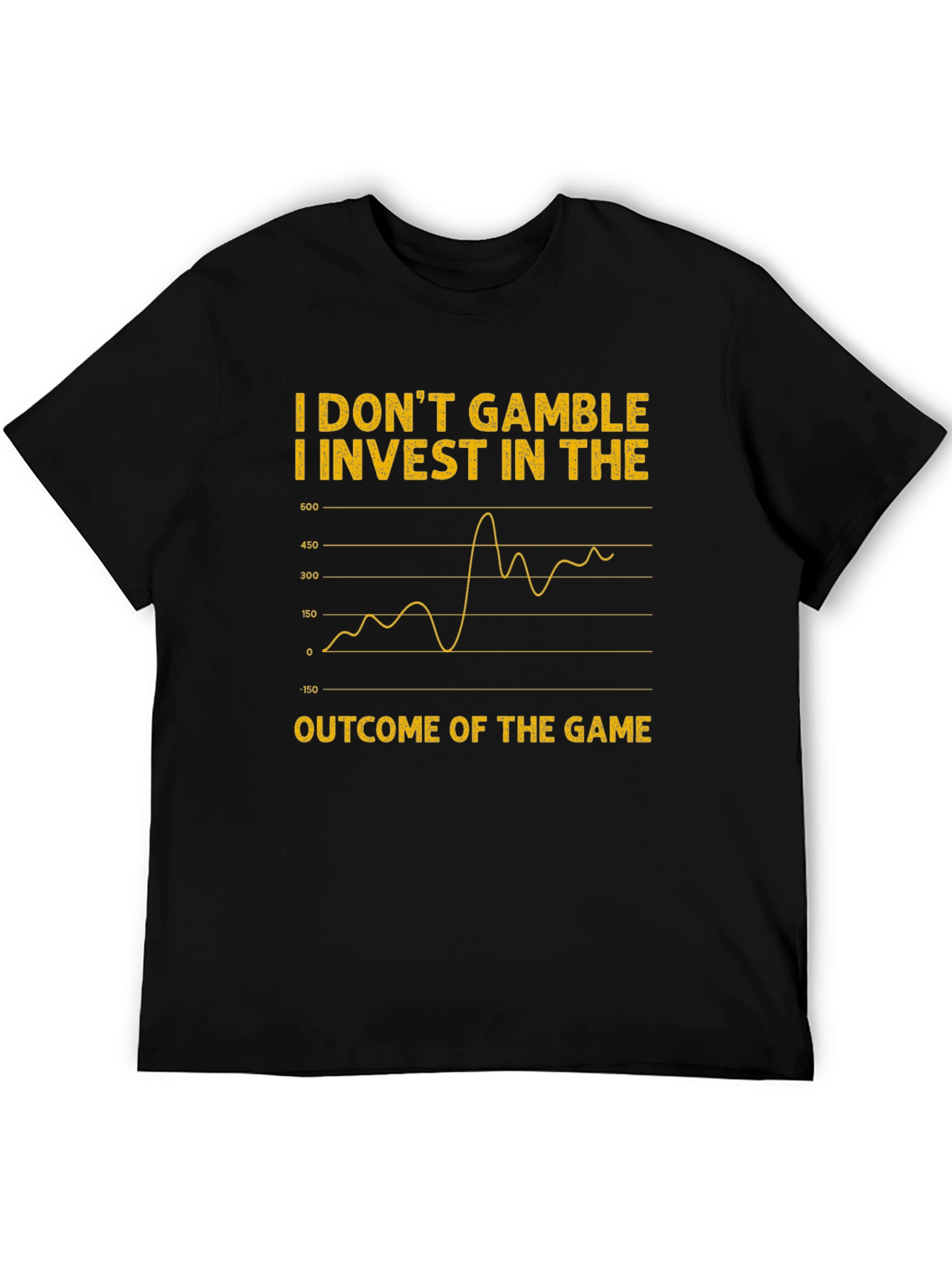 Invest in the Outcome T-Shirt - Black Cotton Tee