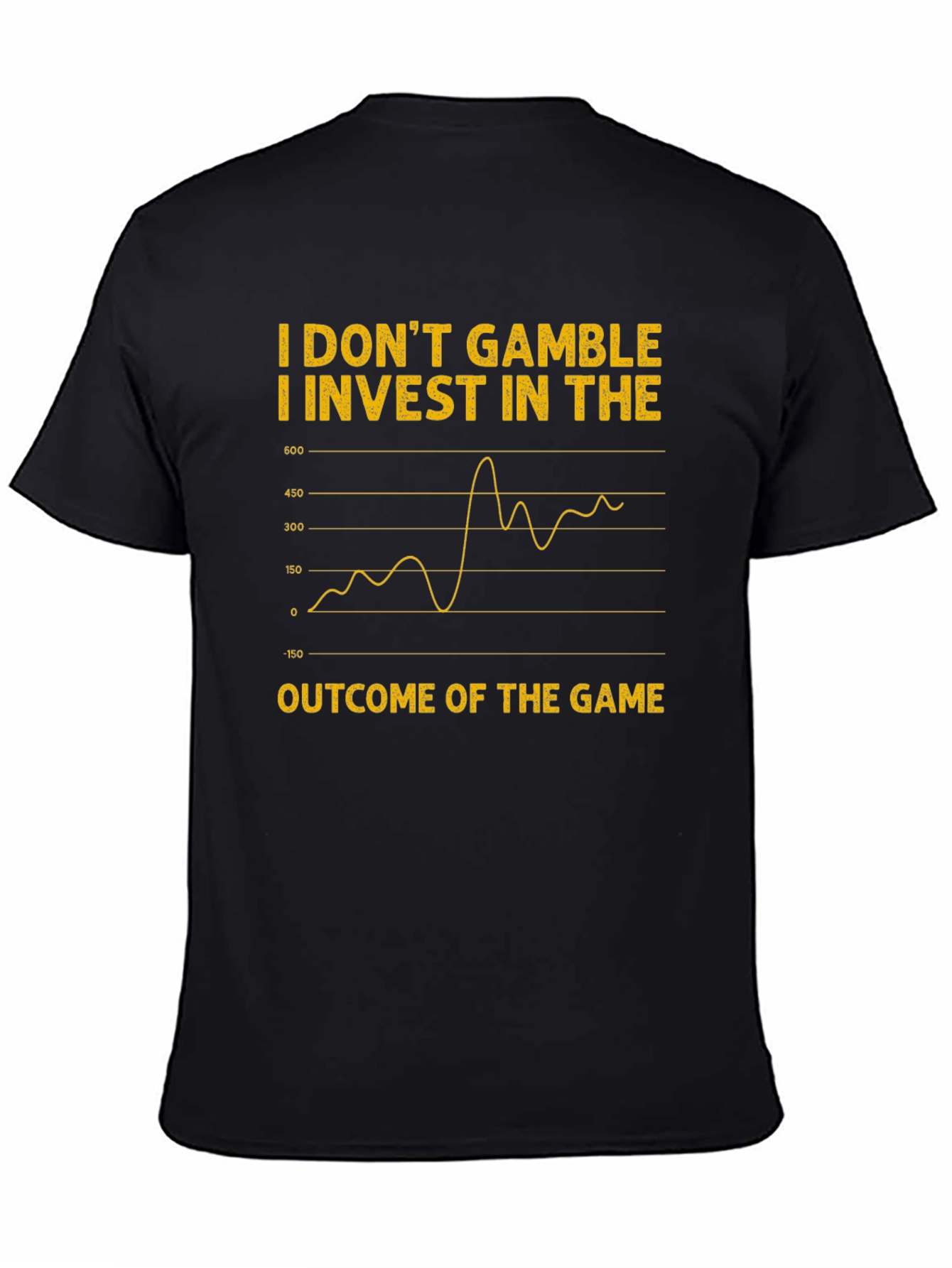 Invest in the Outcome T-Shirt - Black Cotton Tee