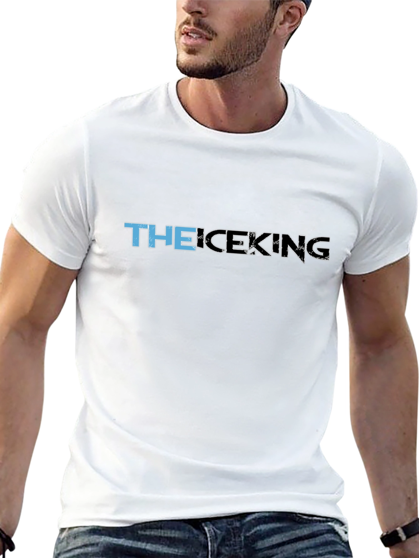 The Ice King Graphic Print Black T-Shirt