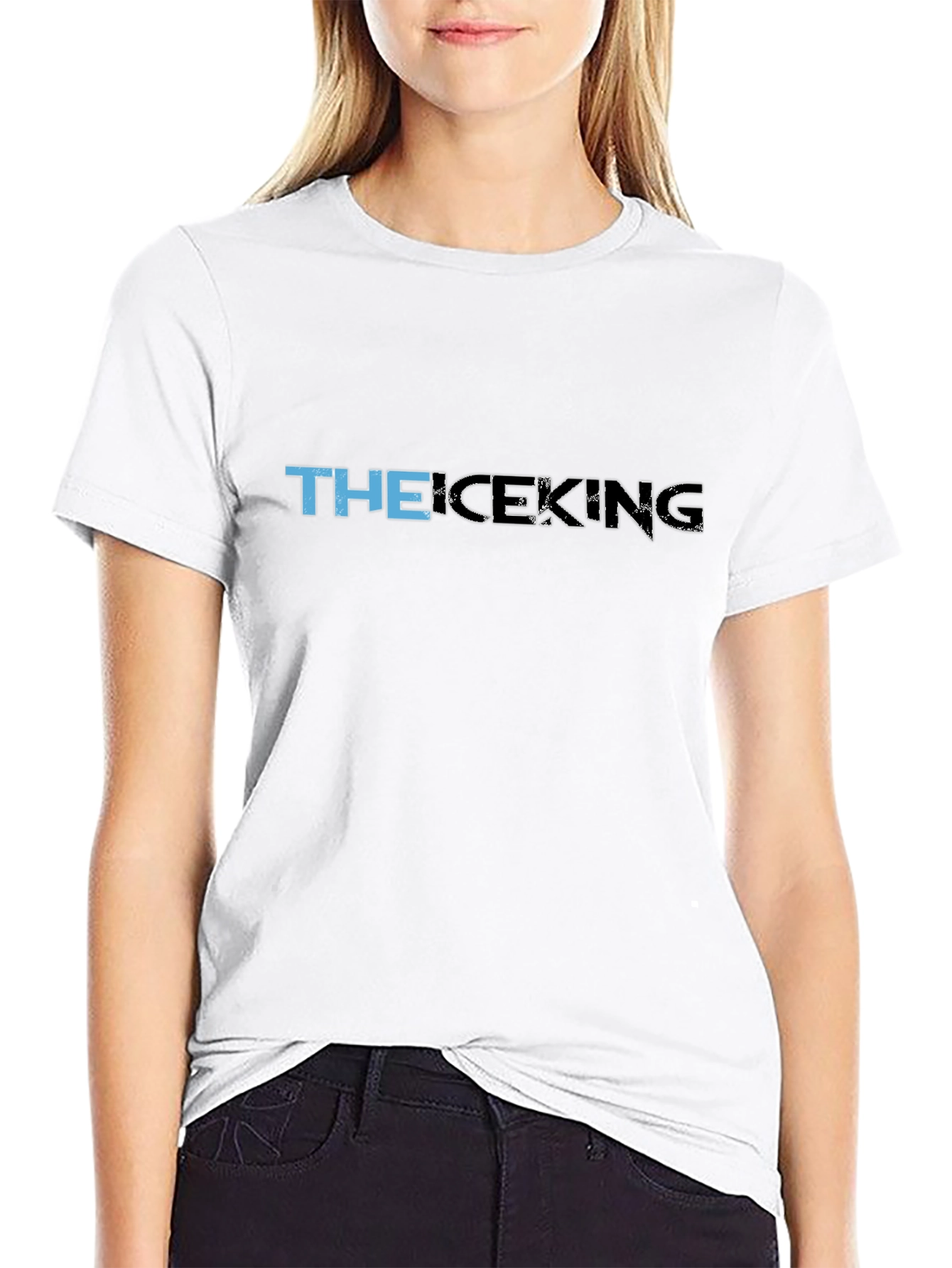 The Ice King Graphic Print Black T-Shirt