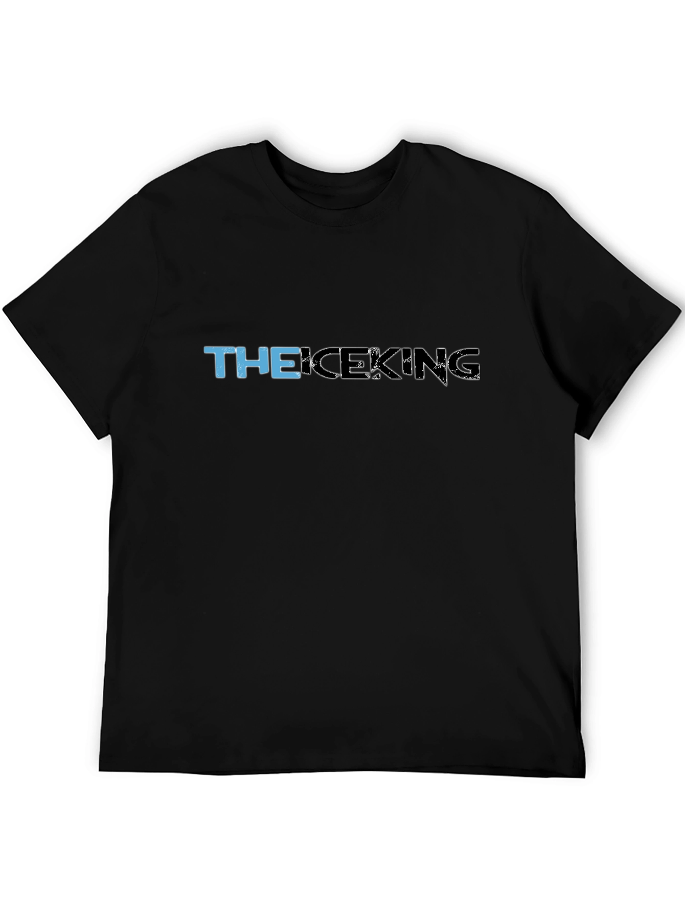 The Ice King Graphic Print Black T-Shirt