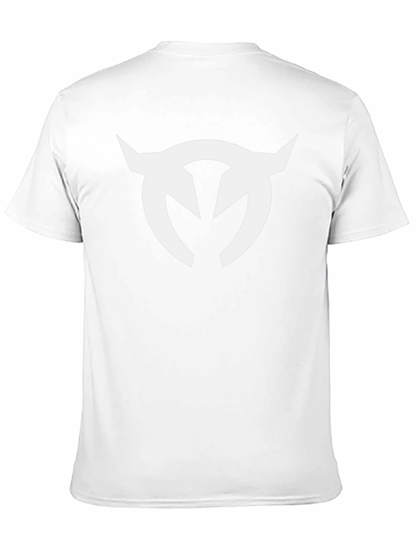Black T-Shirt with White Horned Logo