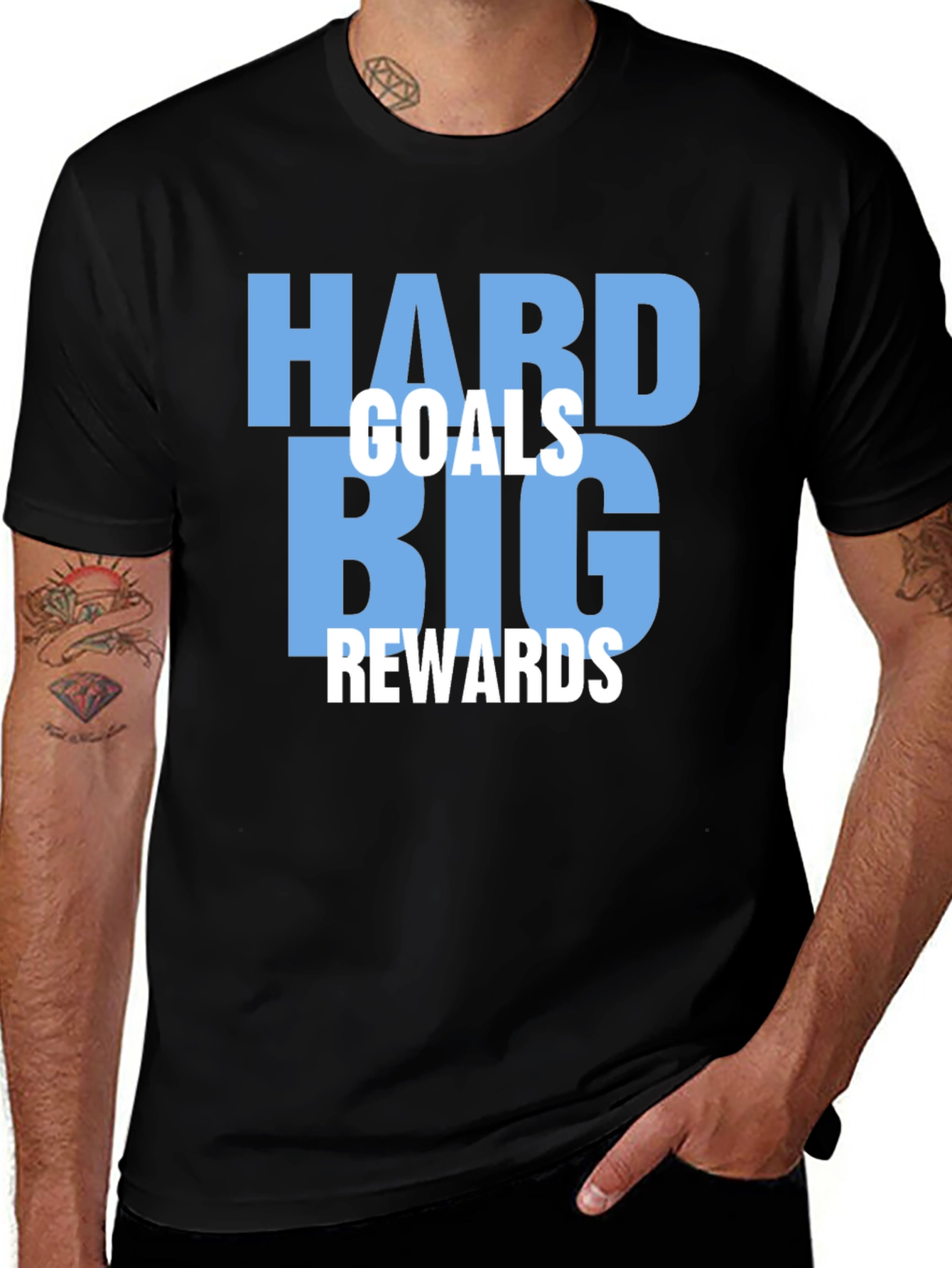 Motivational Hard Goals Big Rewards T-Shirt