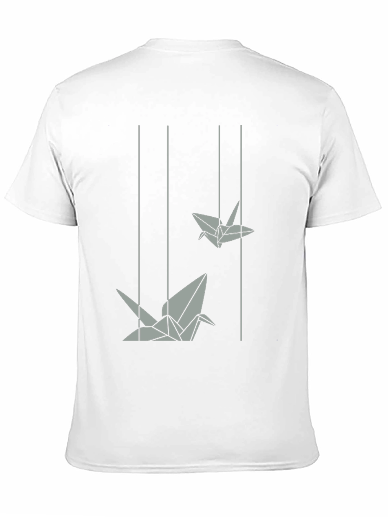 Origami Crane Graphic Tee - Modern Style