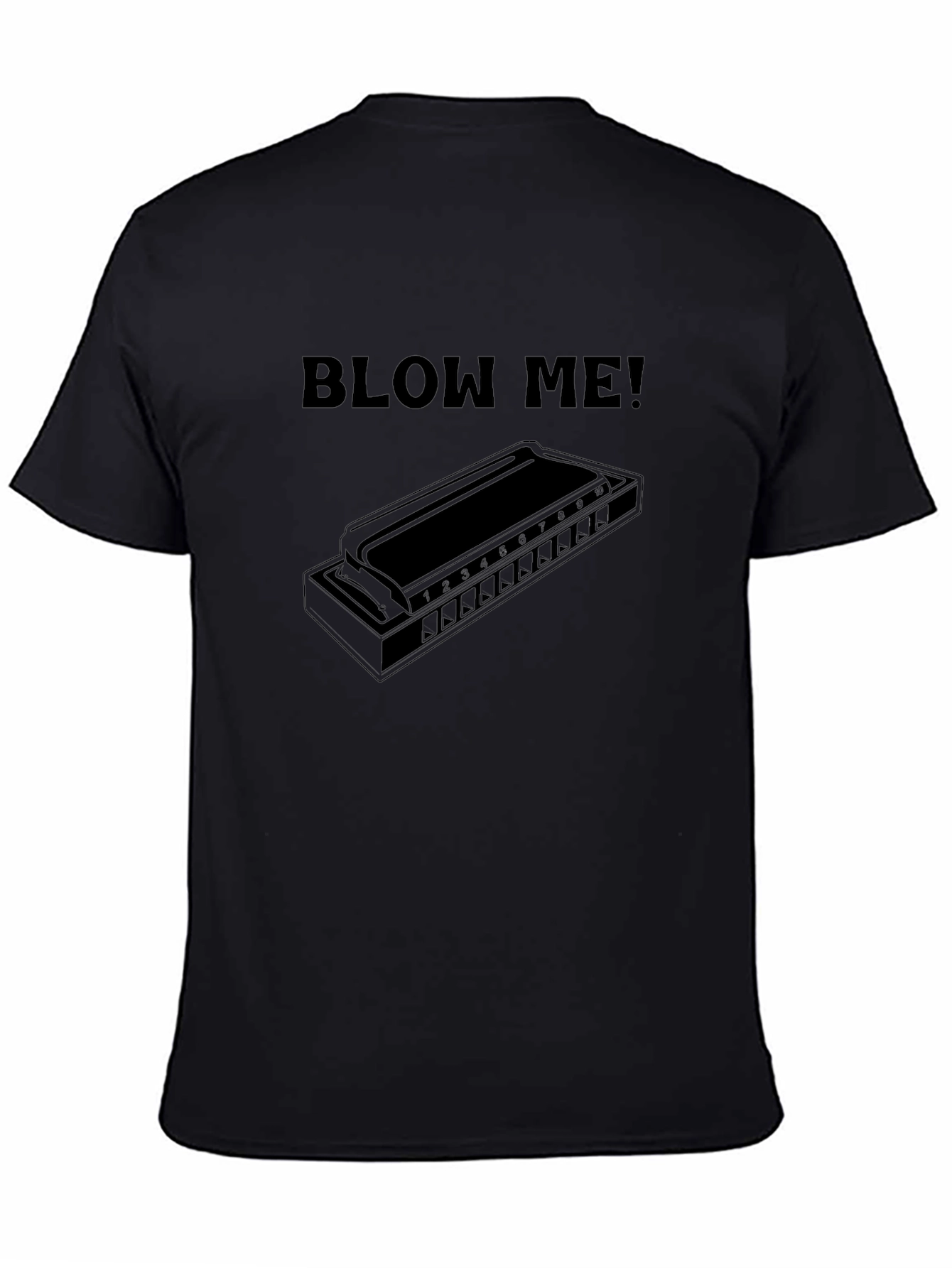 Blow Me Harmonica T-Shirt - Music Lovers Tee
