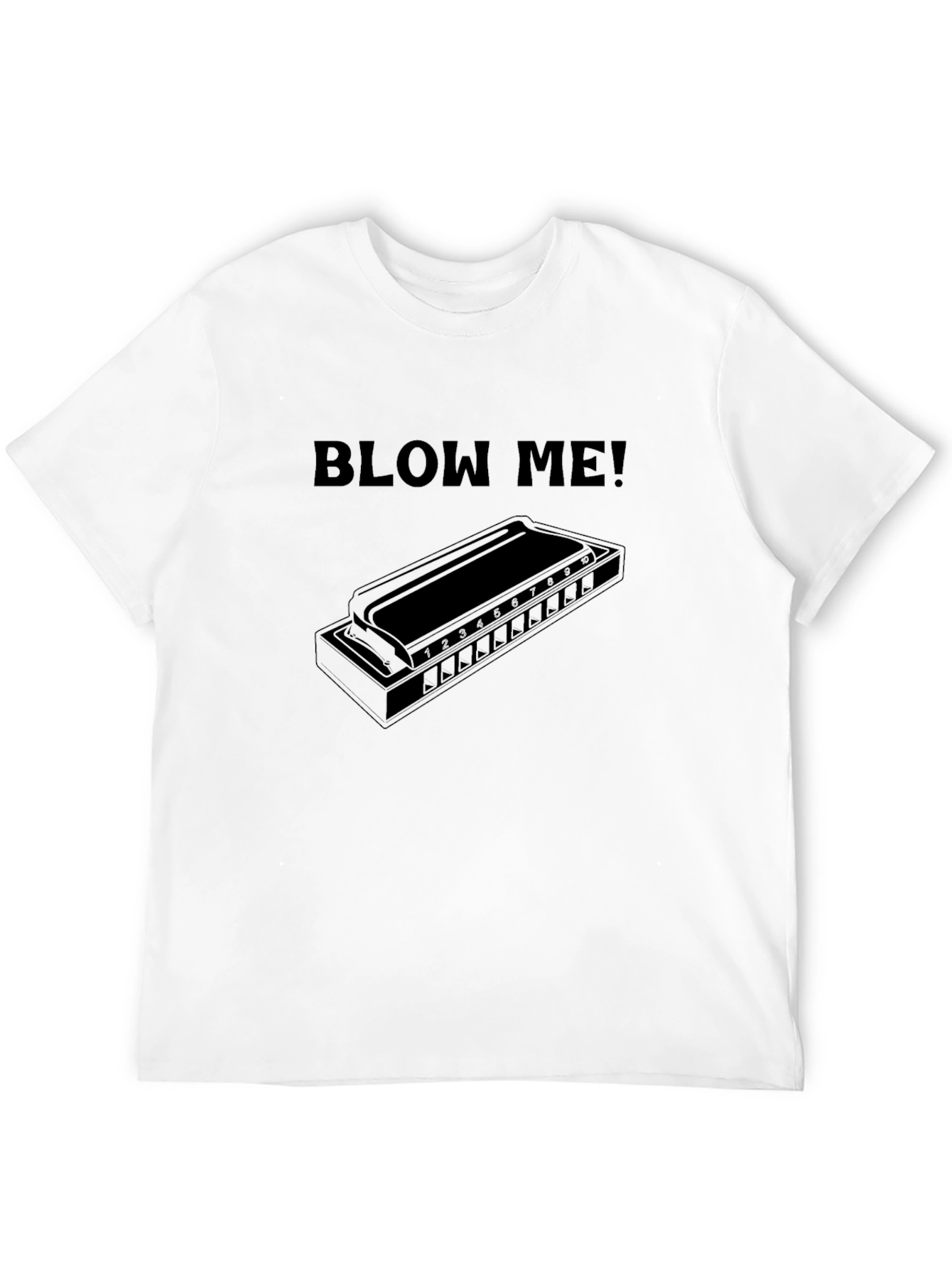 Blow Me Harmonica T-Shirt - Music Lovers Tee
