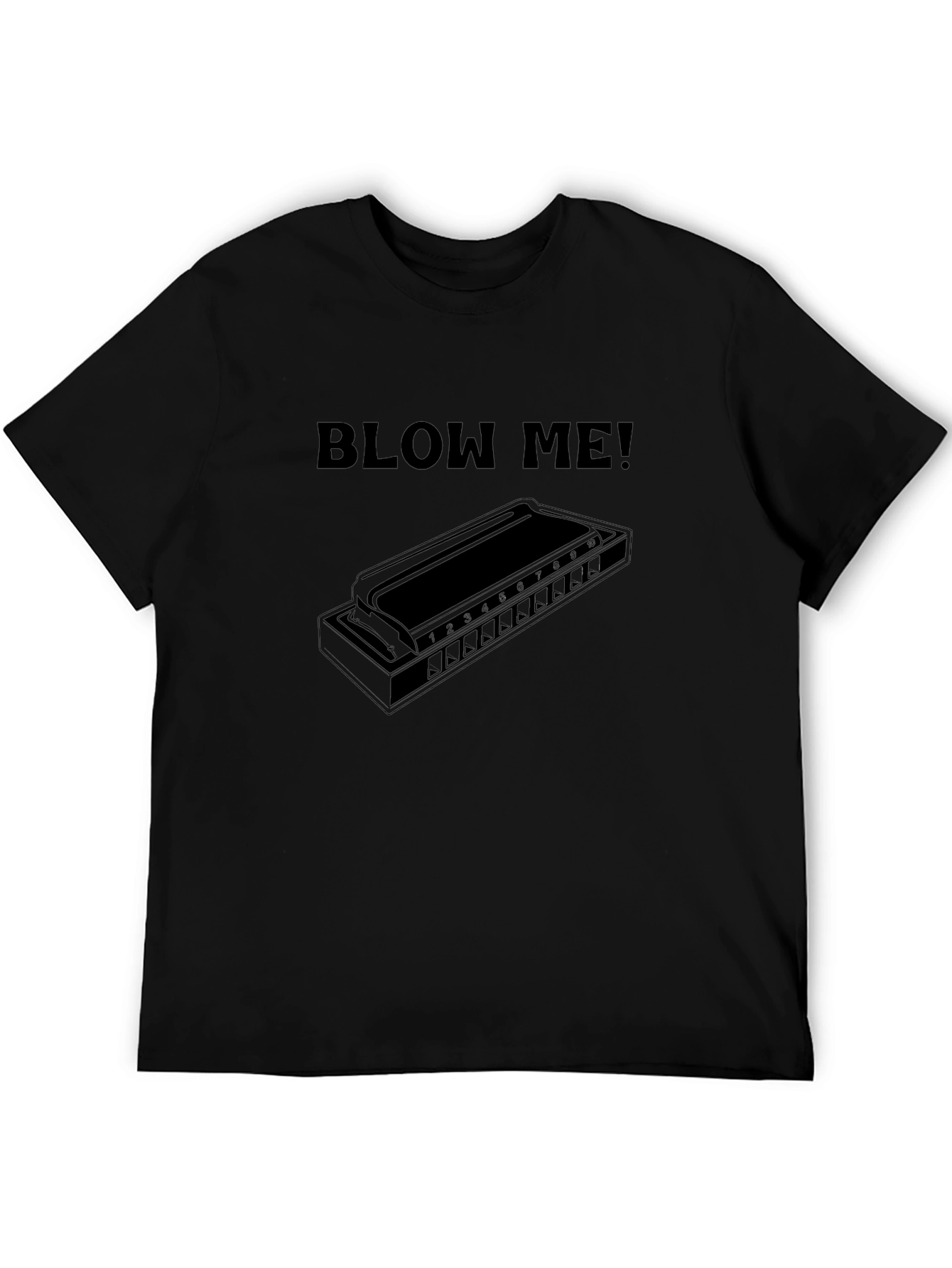 Blow Me Harmonica T-Shirt - Music Lovers Tee