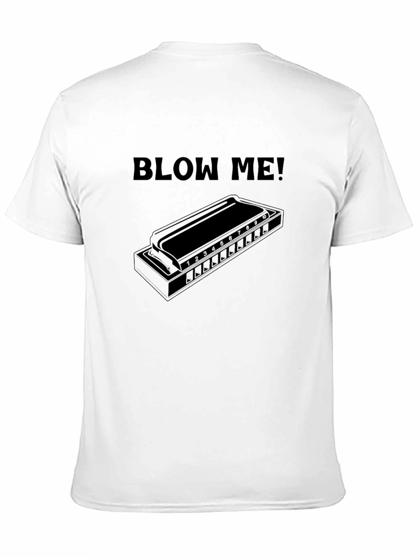Blow Me Harmonica T-Shirt - Music Lovers Tee