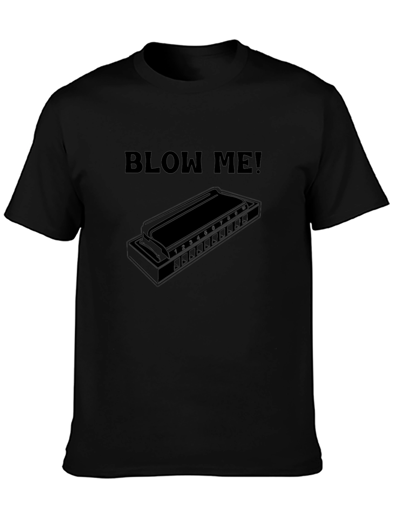 Blow Me Harmonica T-Shirt - Music Lovers Tee