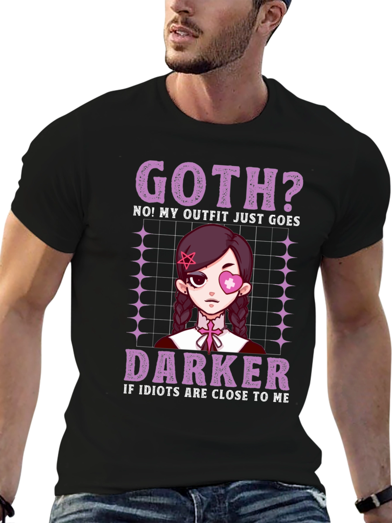 Goth? Darker Humor Graphic T-Shirt