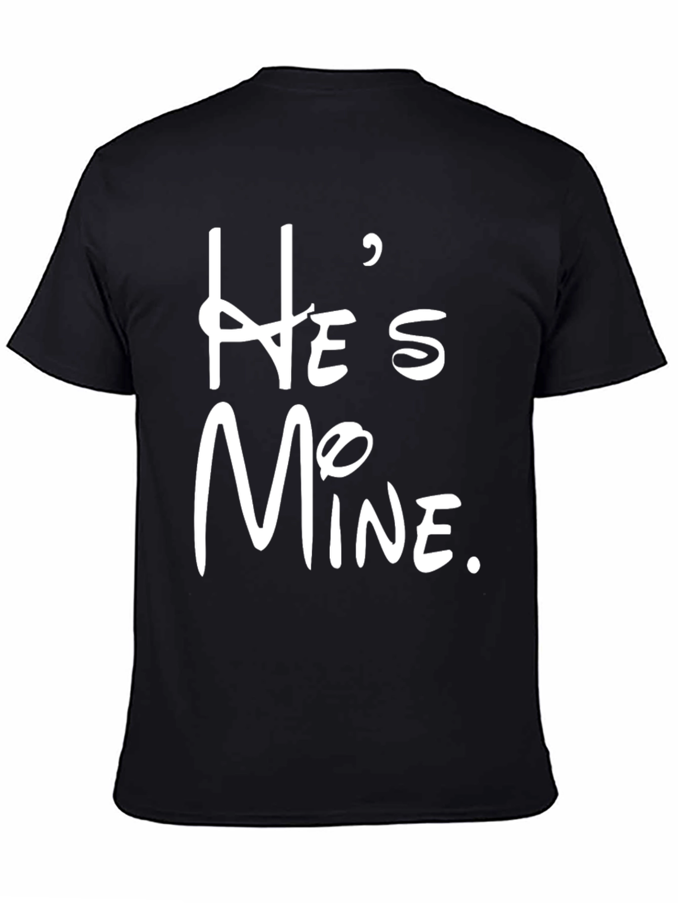 Hes Mine Graphic Tee - Stylish Couple Matching Shirt