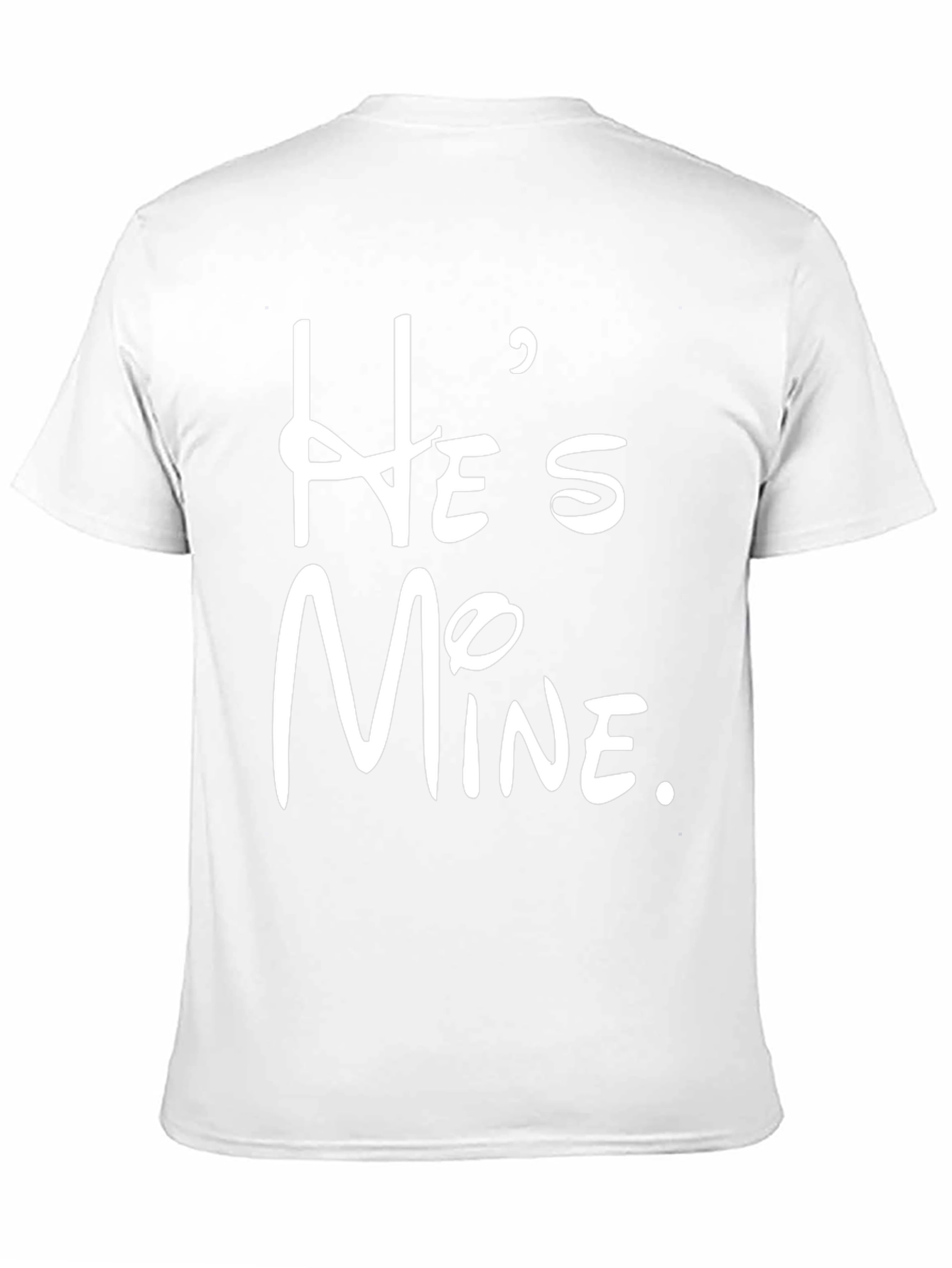 Hes Mine Graphic Tee - Stylish Couple Matching Shirt