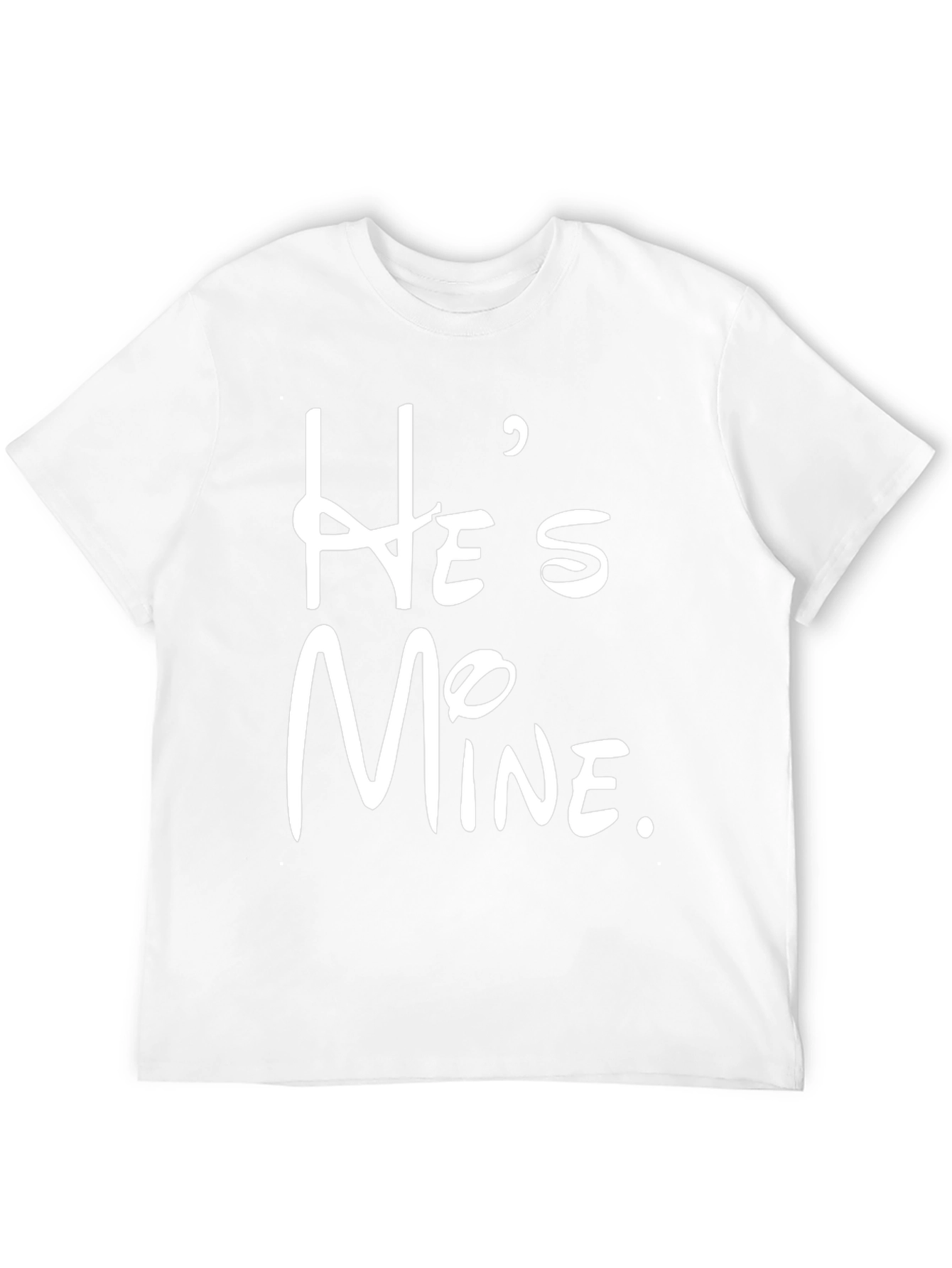 Hes Mine Graphic Tee - Stylish Couple Matching Shirt