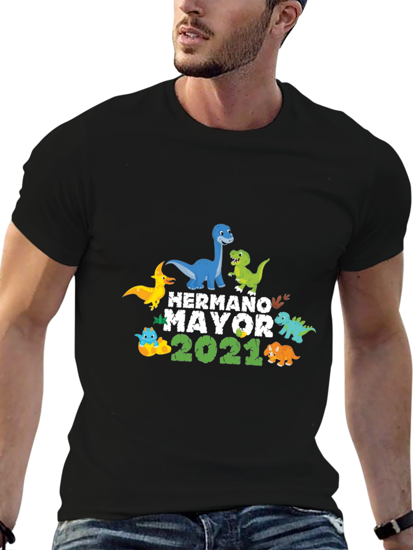 Hermano Mayor 2021 Dinosaur Graphic T-Shirt