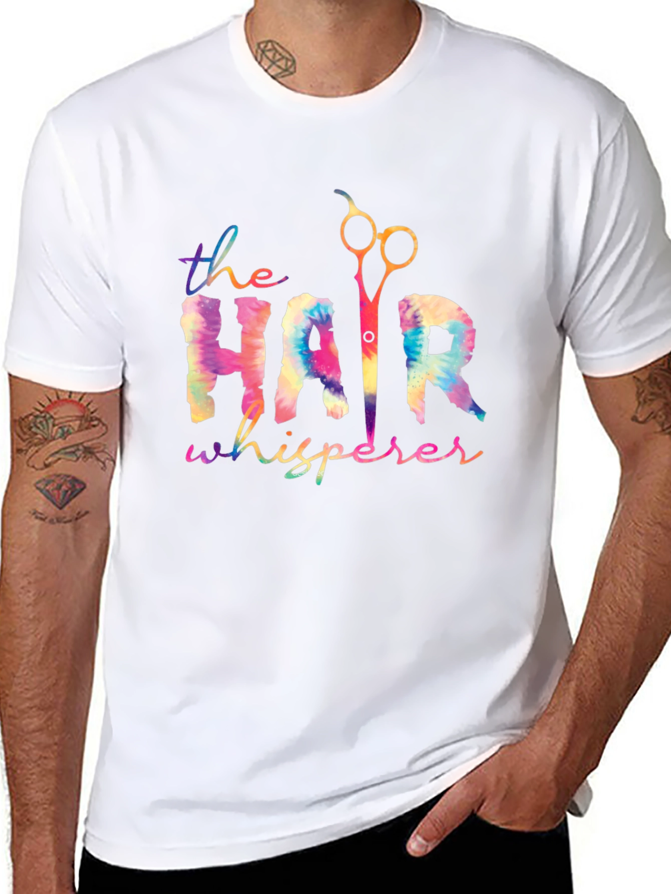 Hair Whisperer Tie Dye Graphic Tee