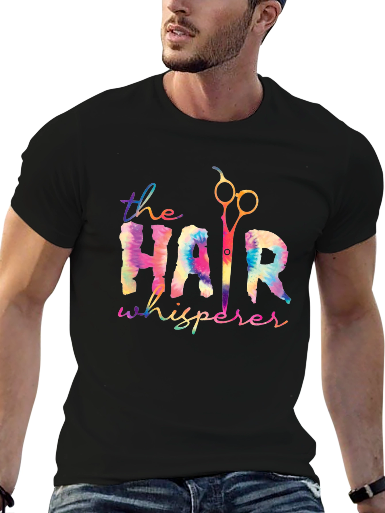 Hair Whisperer Tie Dye Graphic Tee