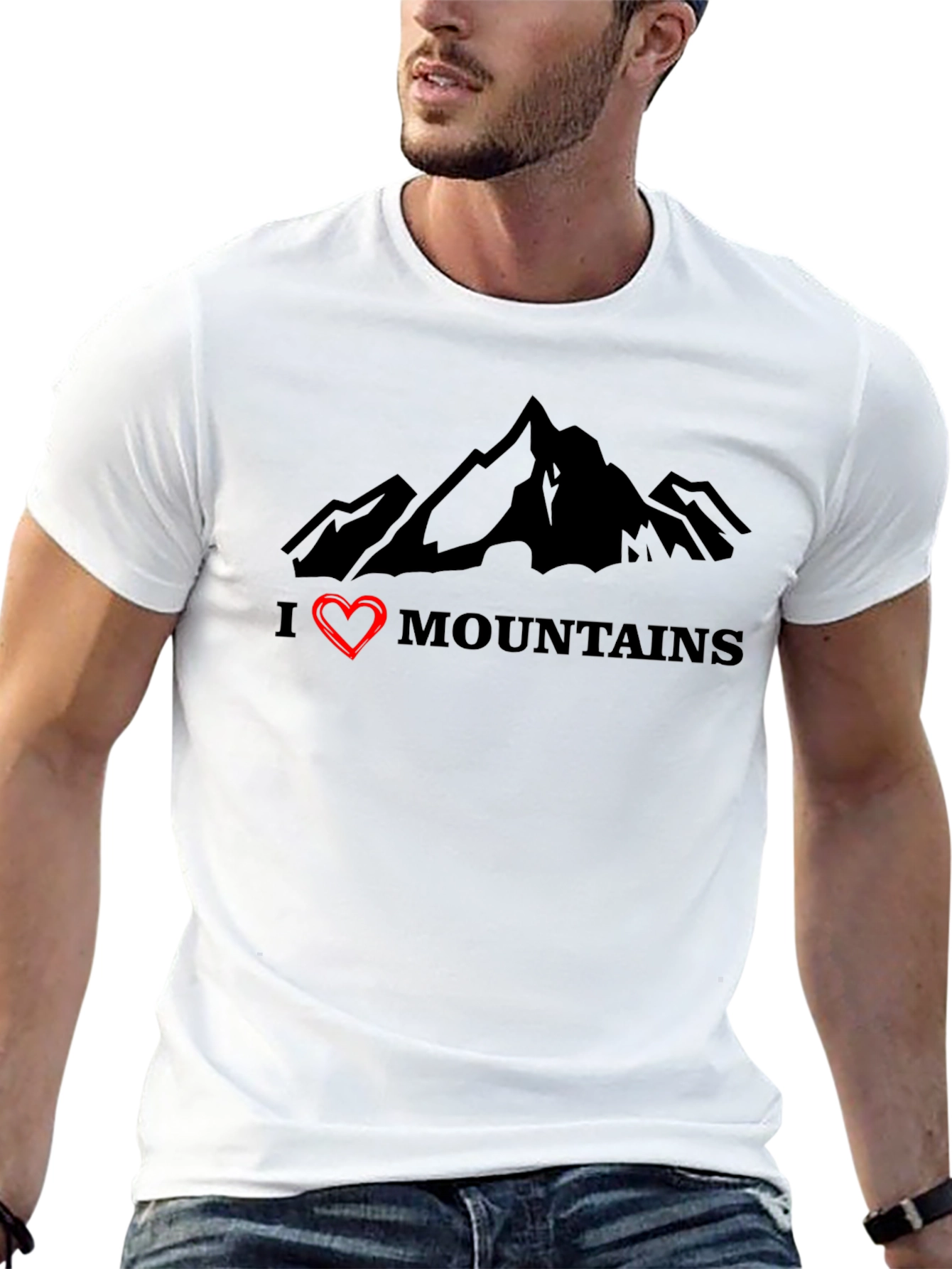 I Love Mountains Graphic T-Shirt