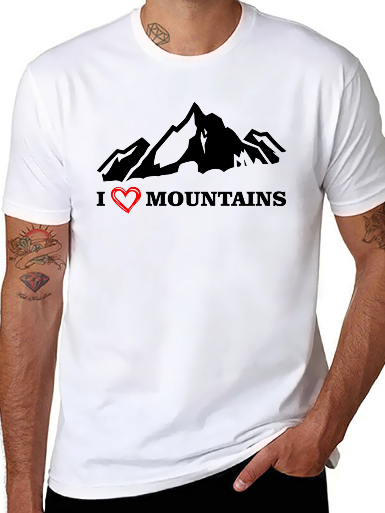 I Love Mountains Graphic T-Shirt