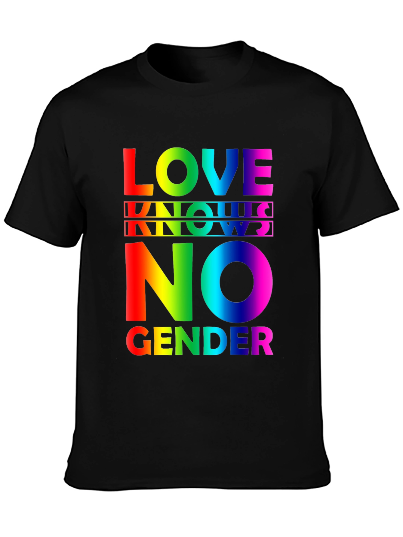 Love Knows No Gender Rainbow Pride T-Shirt