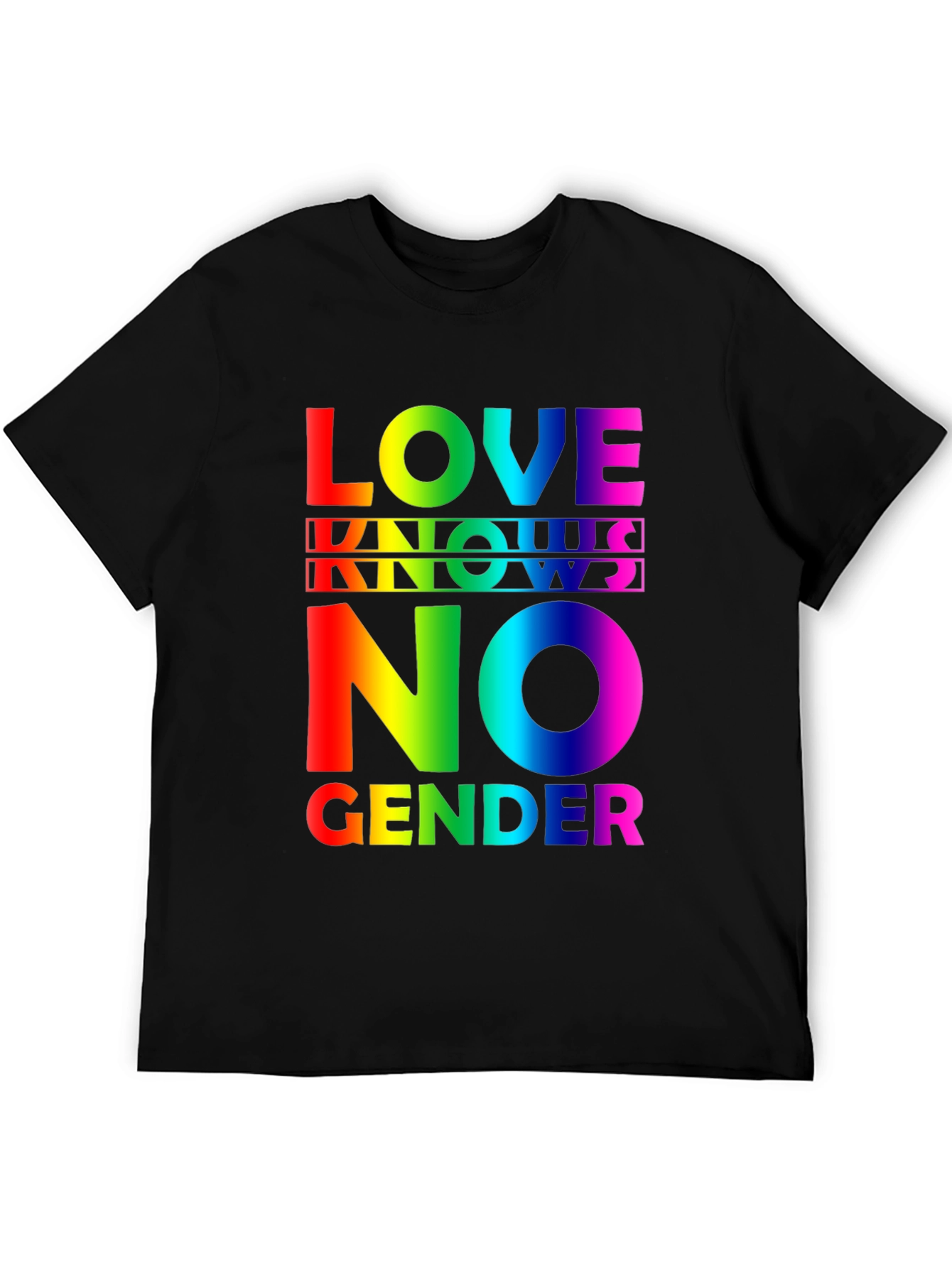 Love Knows No Gender Rainbow Pride T-Shirt