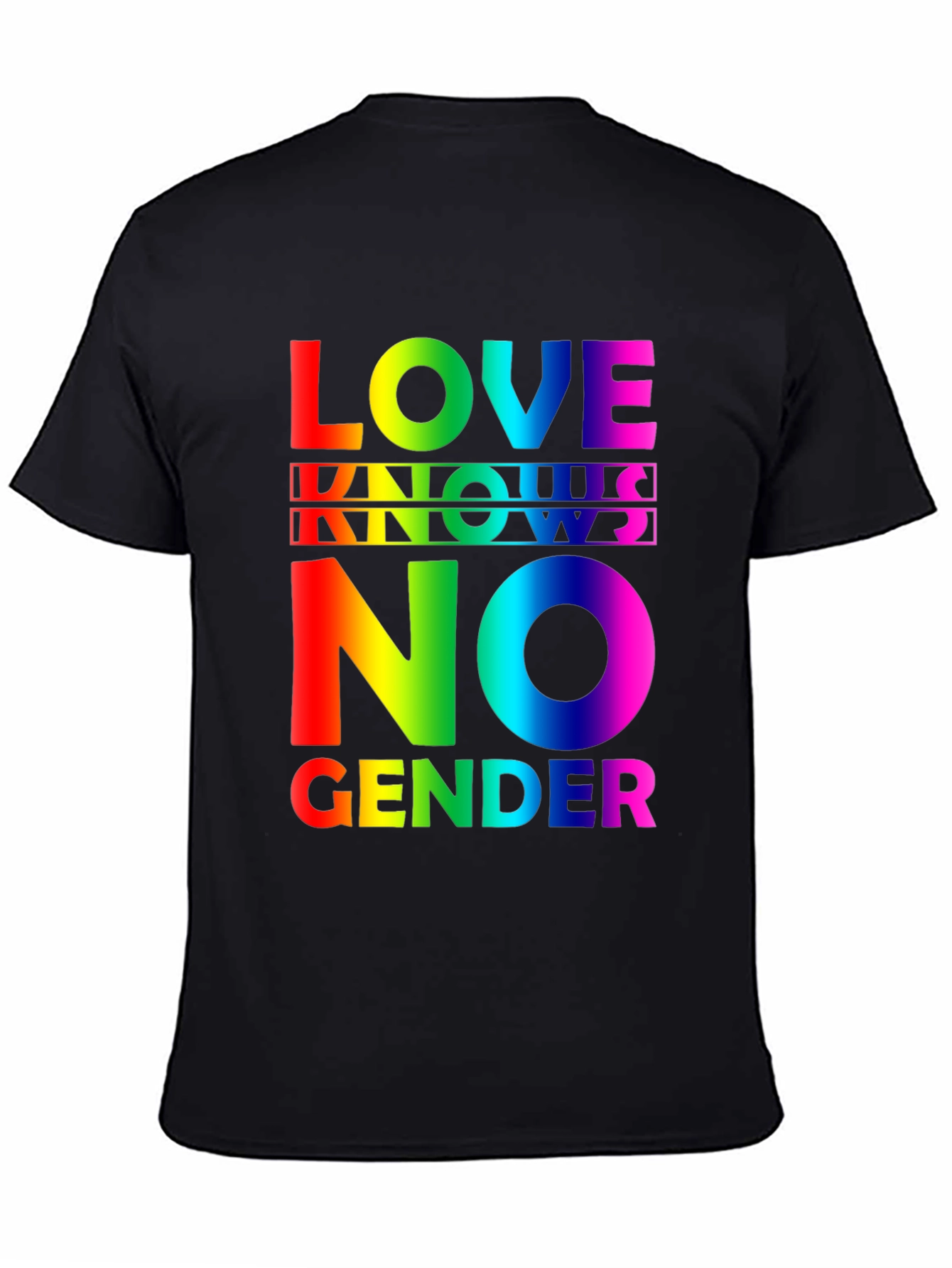 Love Knows No Gender Rainbow Pride T-Shirt