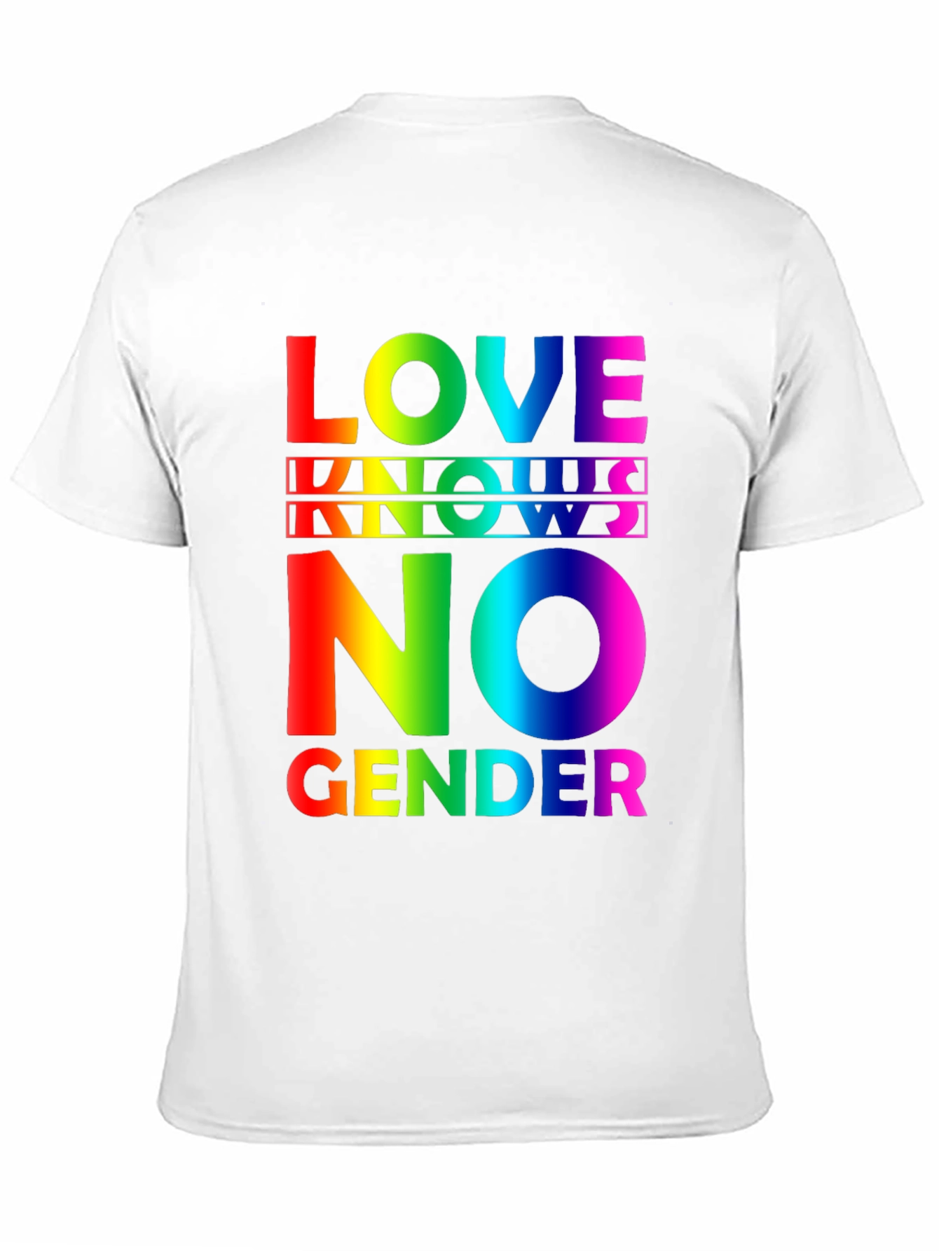 Love Knows No Gender Rainbow Pride T-Shirt