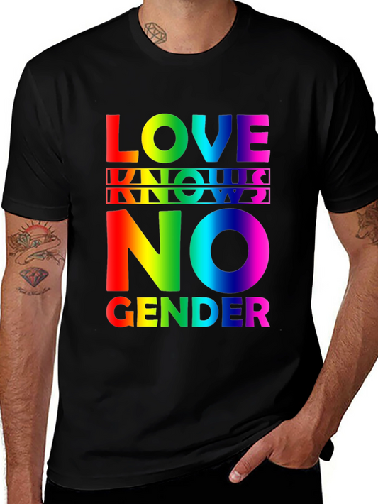 Love Knows No Gender Rainbow Pride T-Shirt