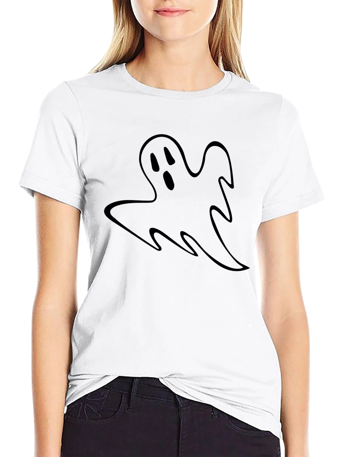 Ghost Graphic Black T-Shirt