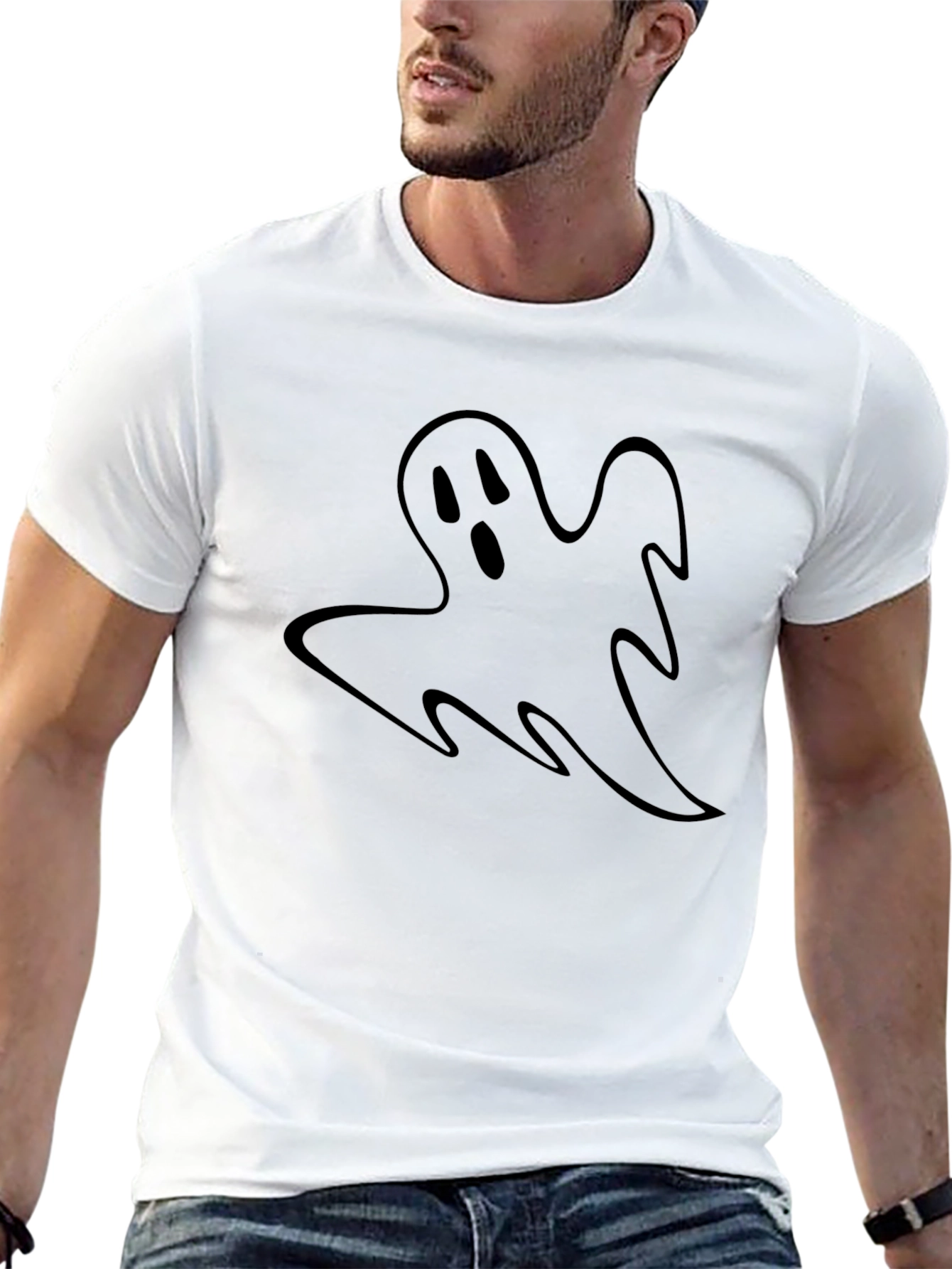 Ghost Graphic Black T-Shirt