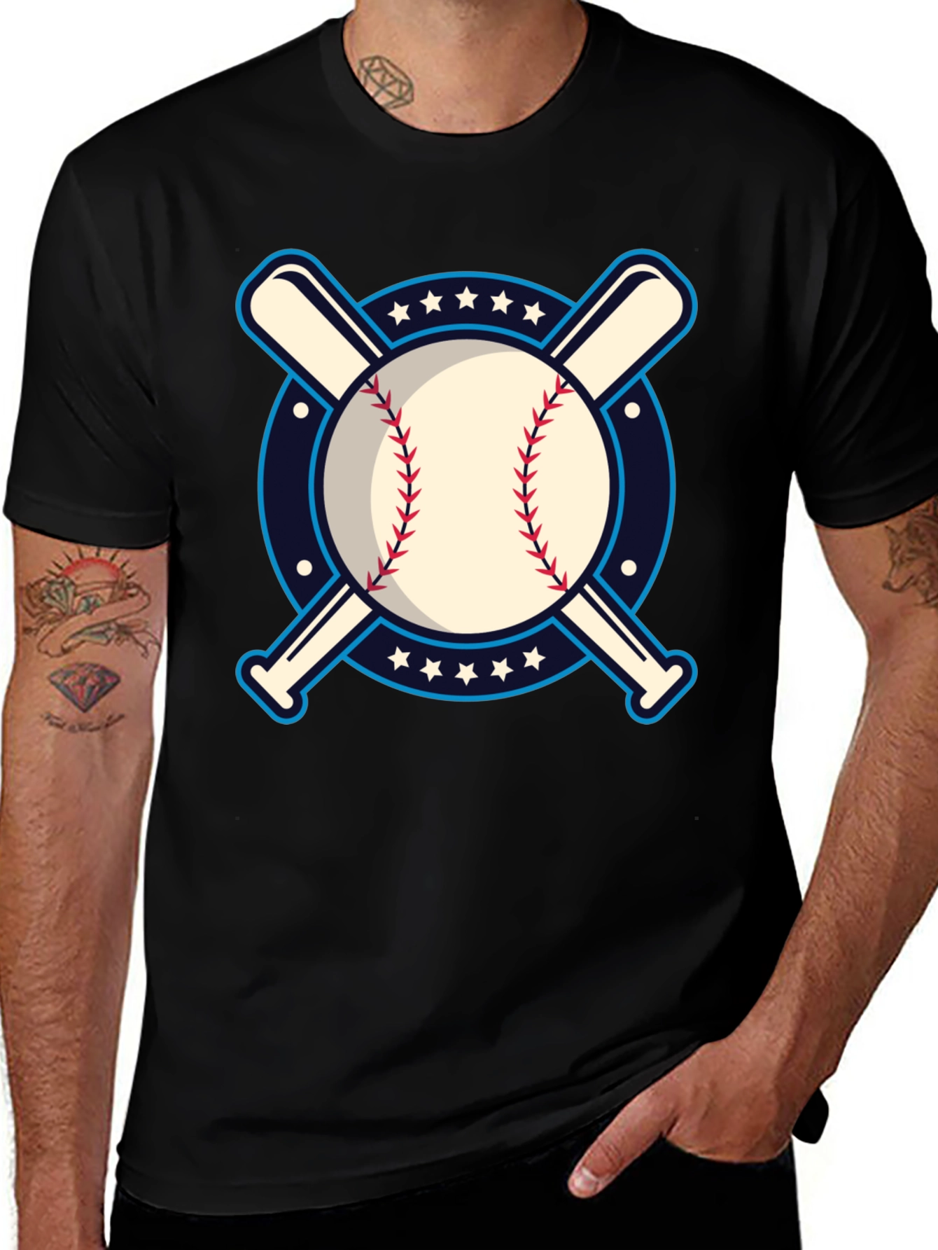 Baseball Bats & Ball Graphic Tee