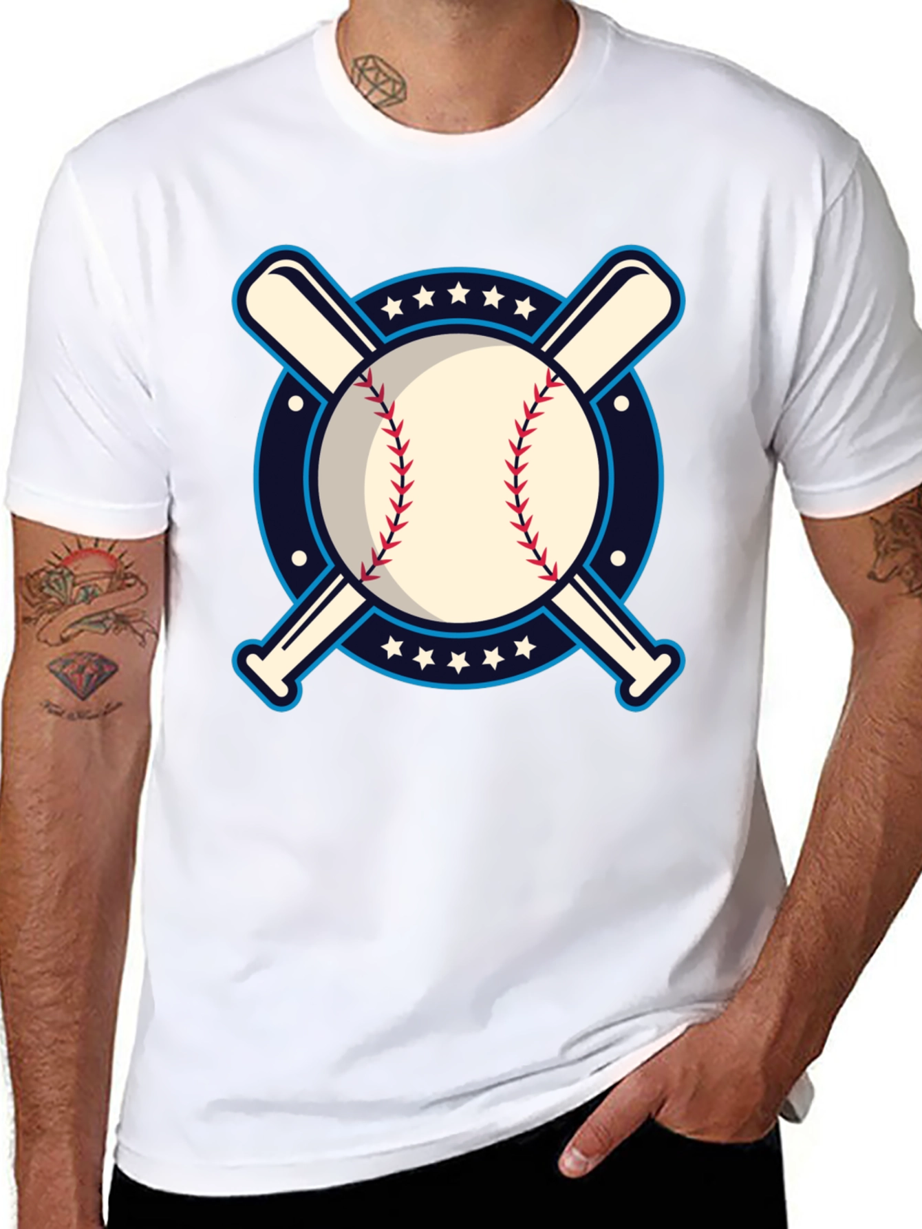 Baseball Bats & Ball Graphic Tee