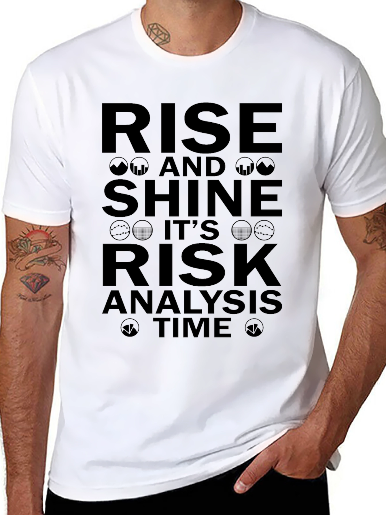 Rise and Shine Risk Analysis T-Shirt - Black