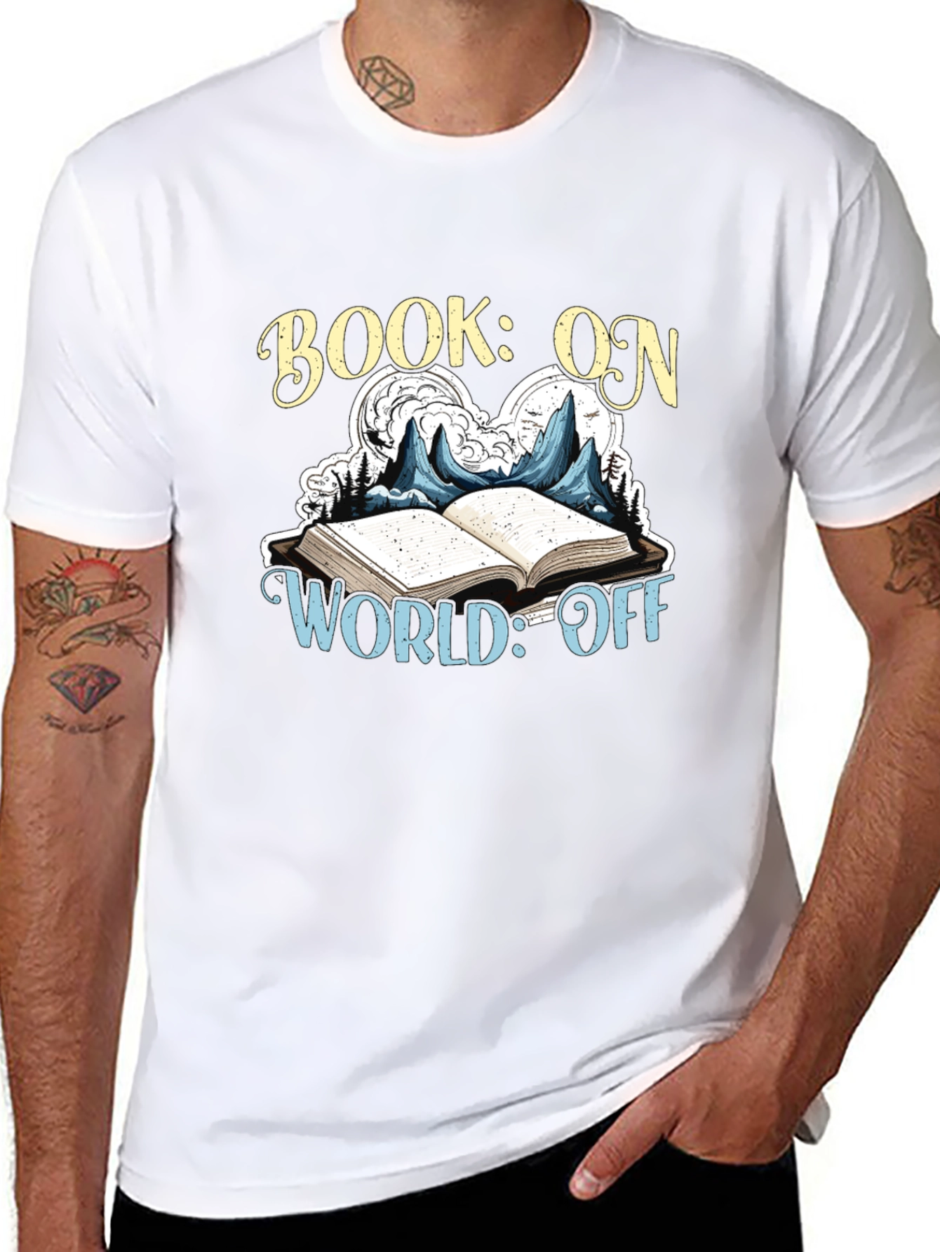 Book On World Off Graphic T-Shirt