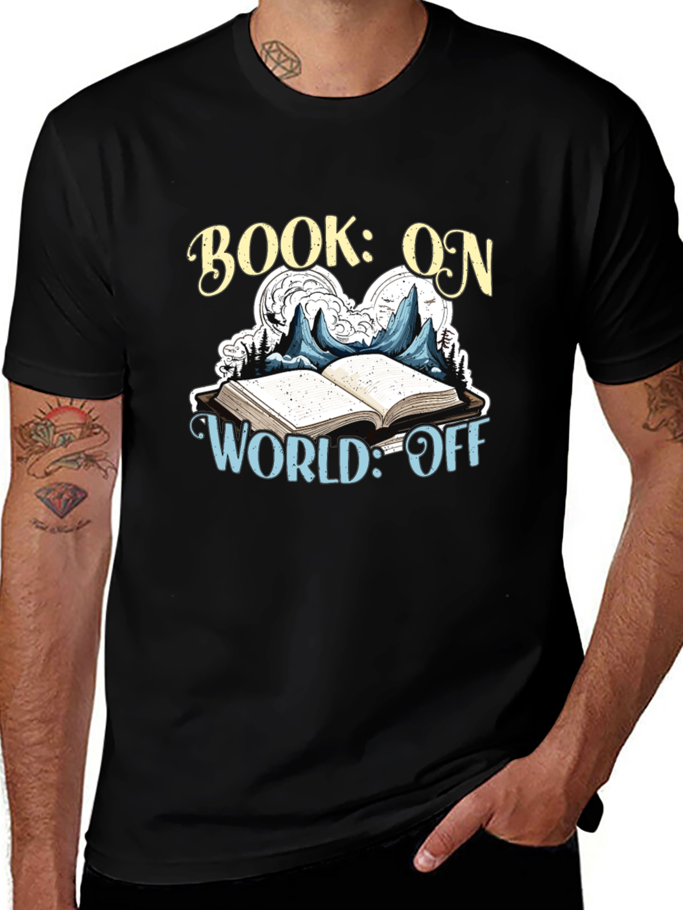 Book On World Off Graphic T-Shirt
