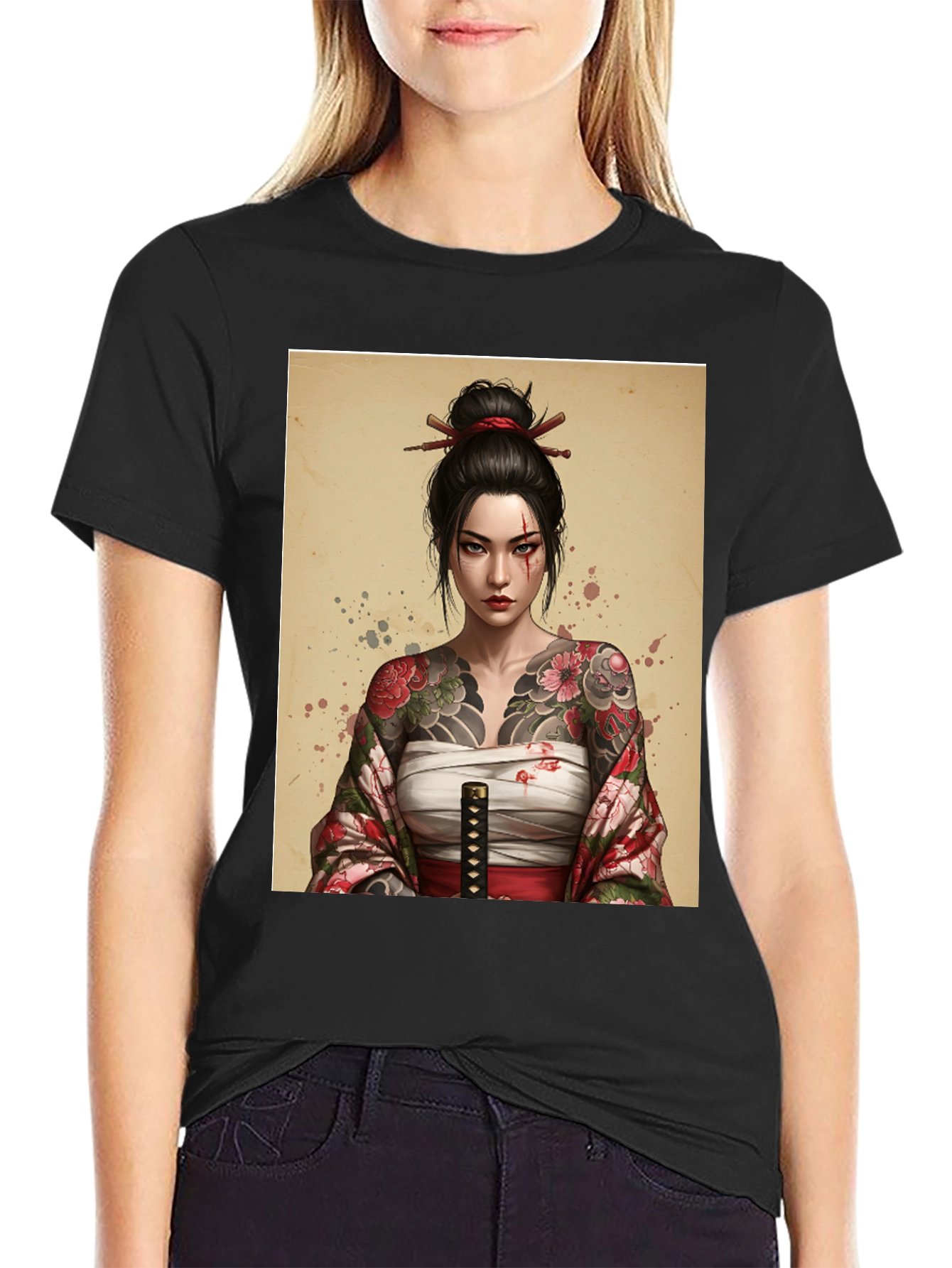 Samurai Woman Graphic Tee