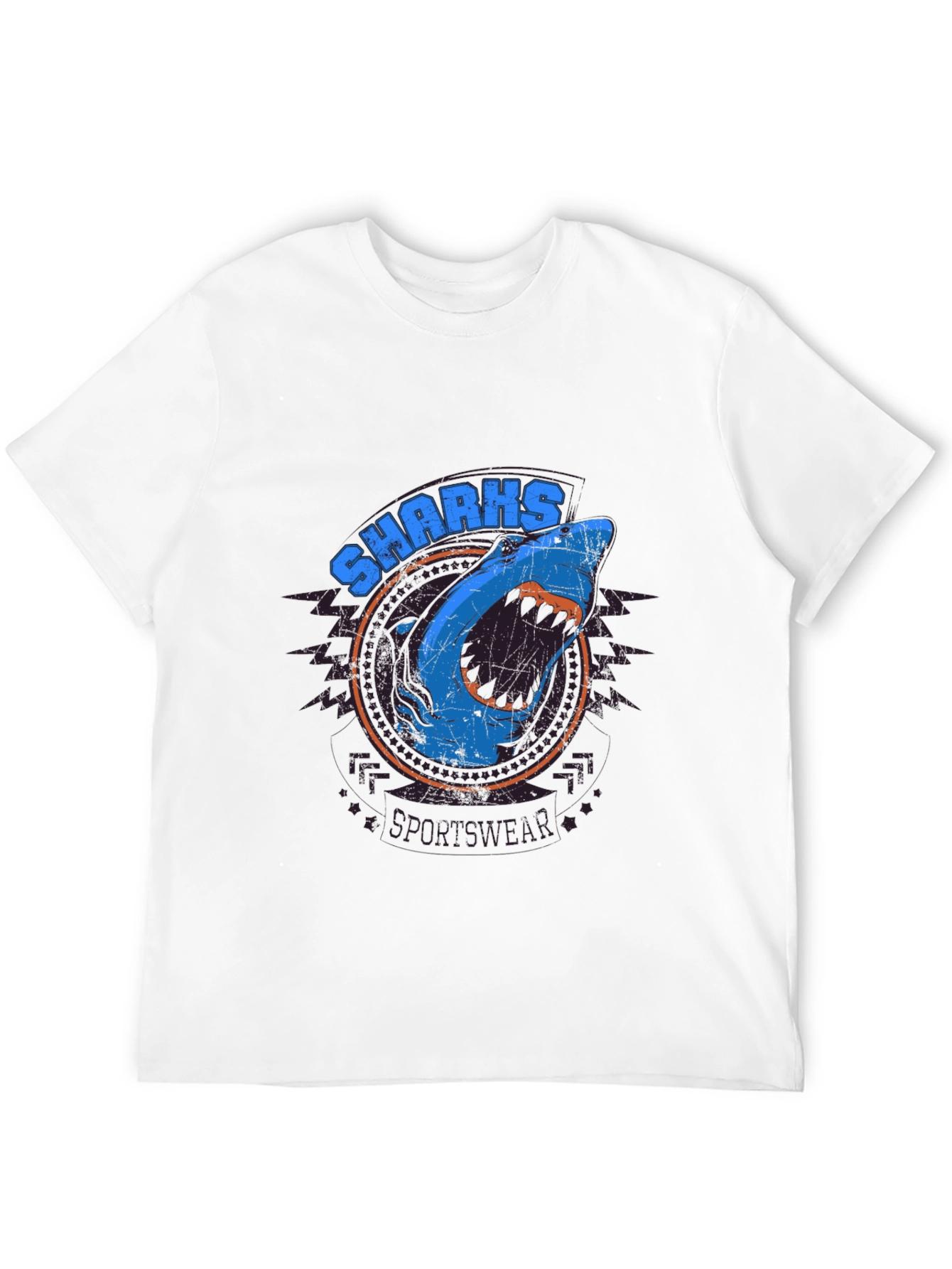 Shark Sportswear Graphic Print T-Shirt