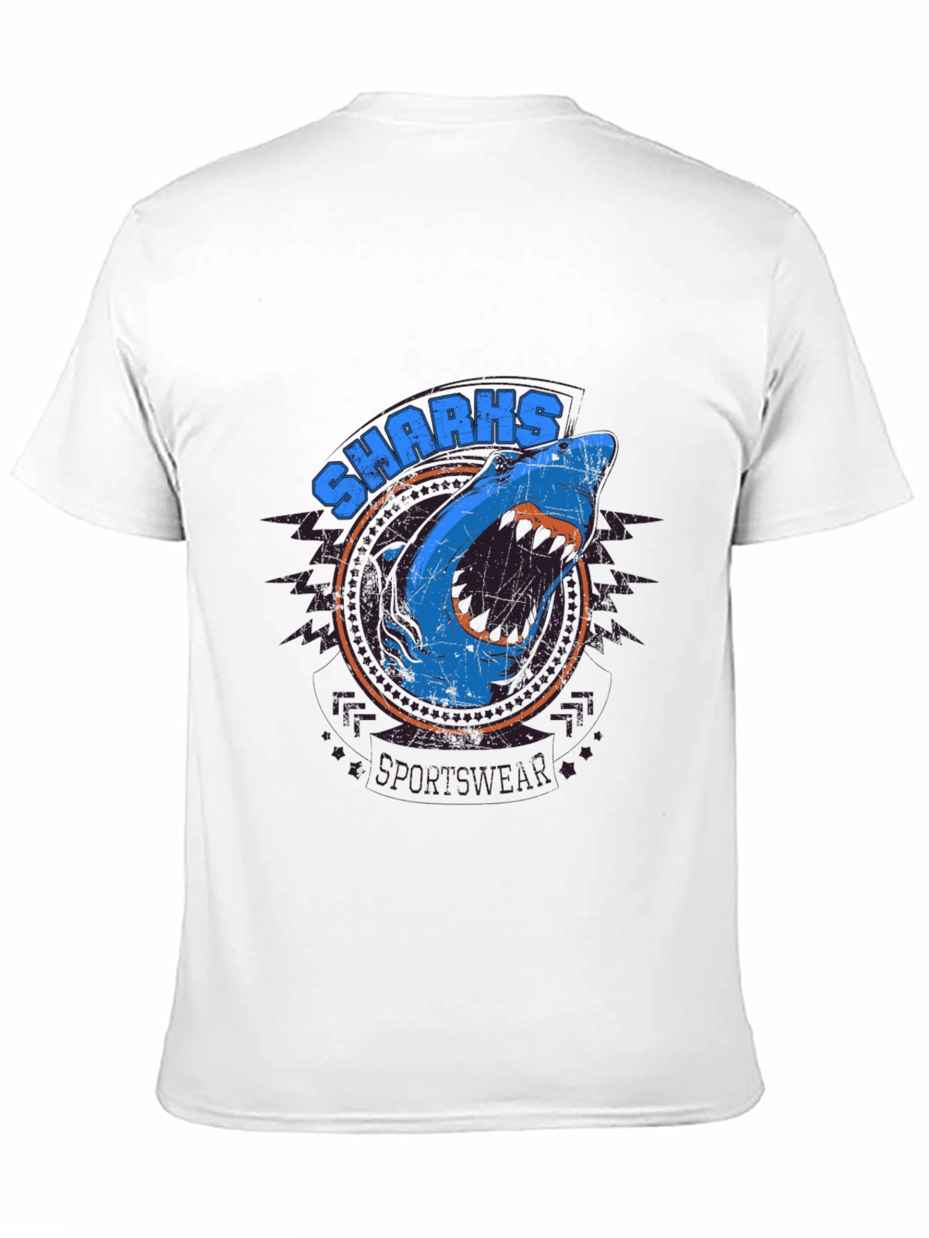 Shark Sportswear Graphic Print T-Shirt