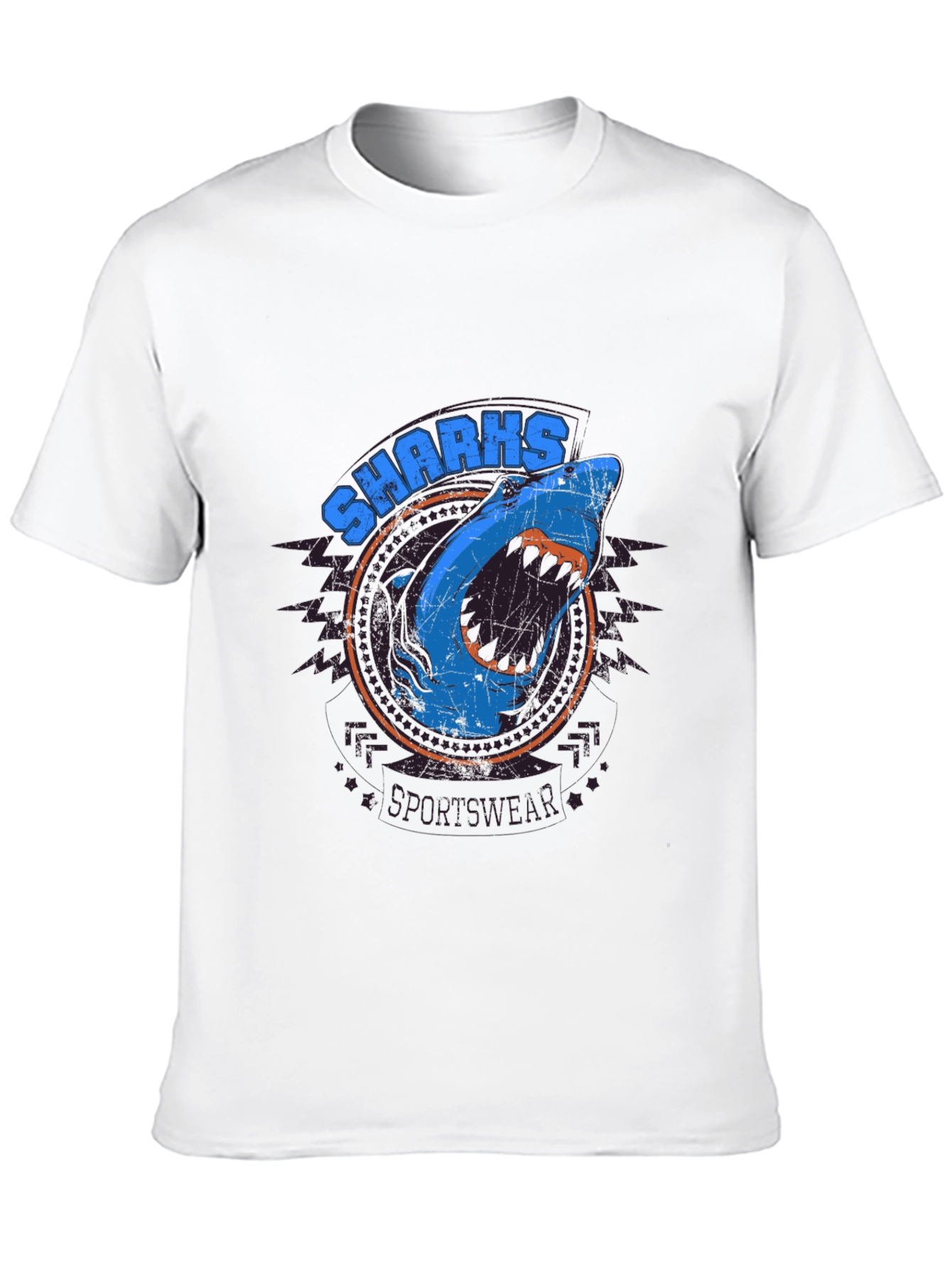 Shark Sportswear Graphic Print T-Shirt