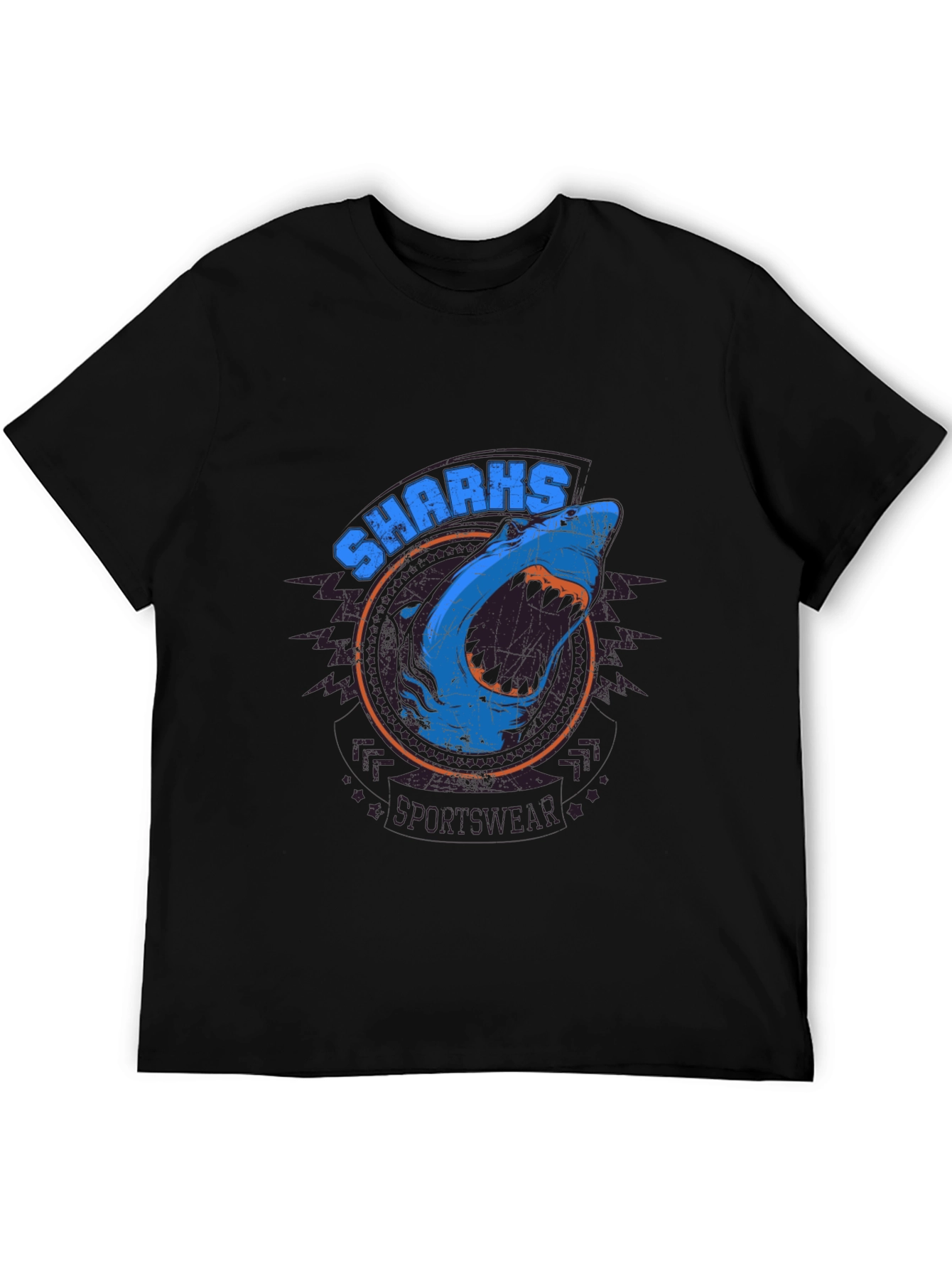 Shark Sportswear Graphic Print T-Shirt