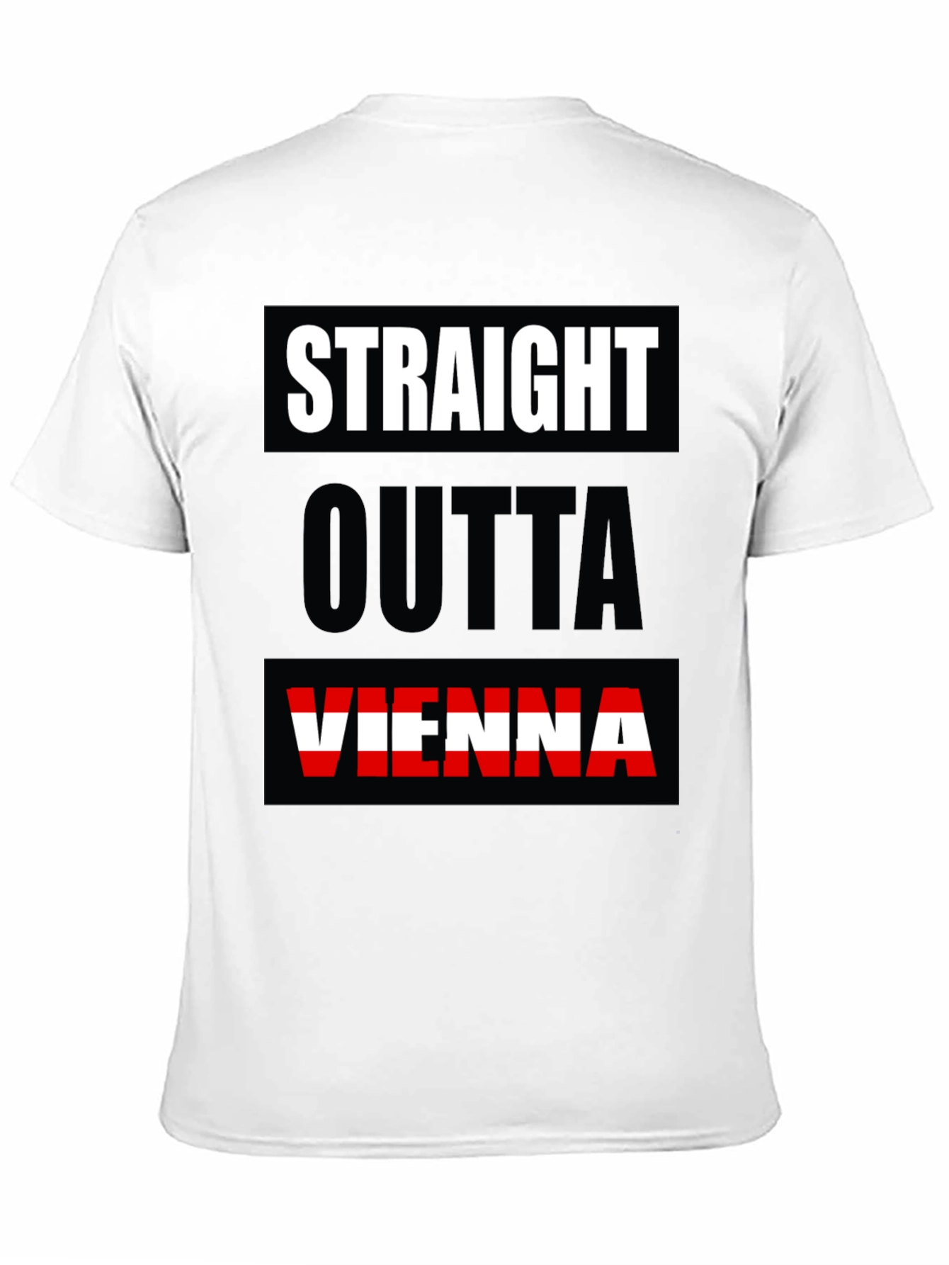 Straight Outta Vienna Black T-Shirt
