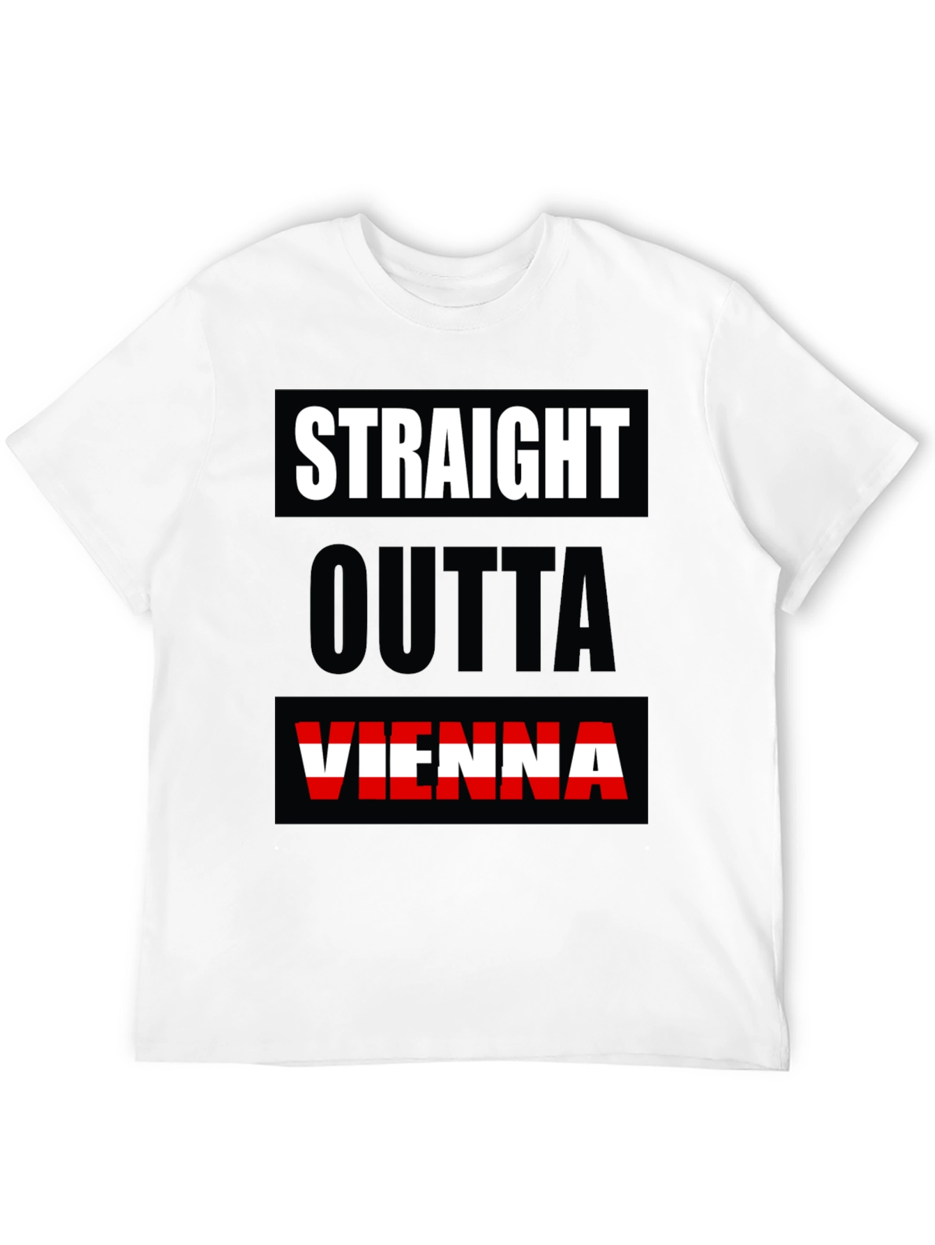 Straight Outta Vienna Black T-Shirt