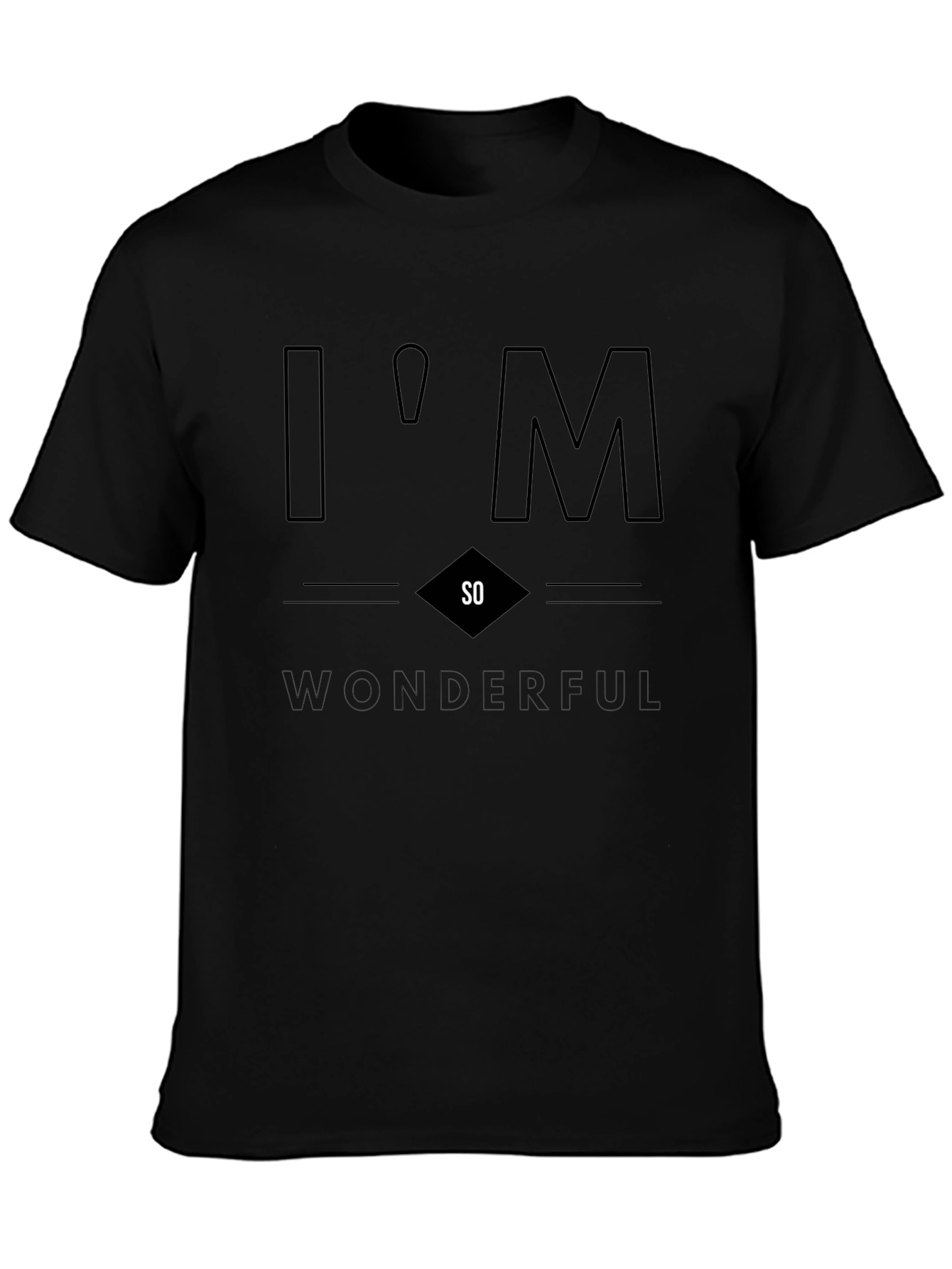 Im So Wonderful Graphic Tee - Black