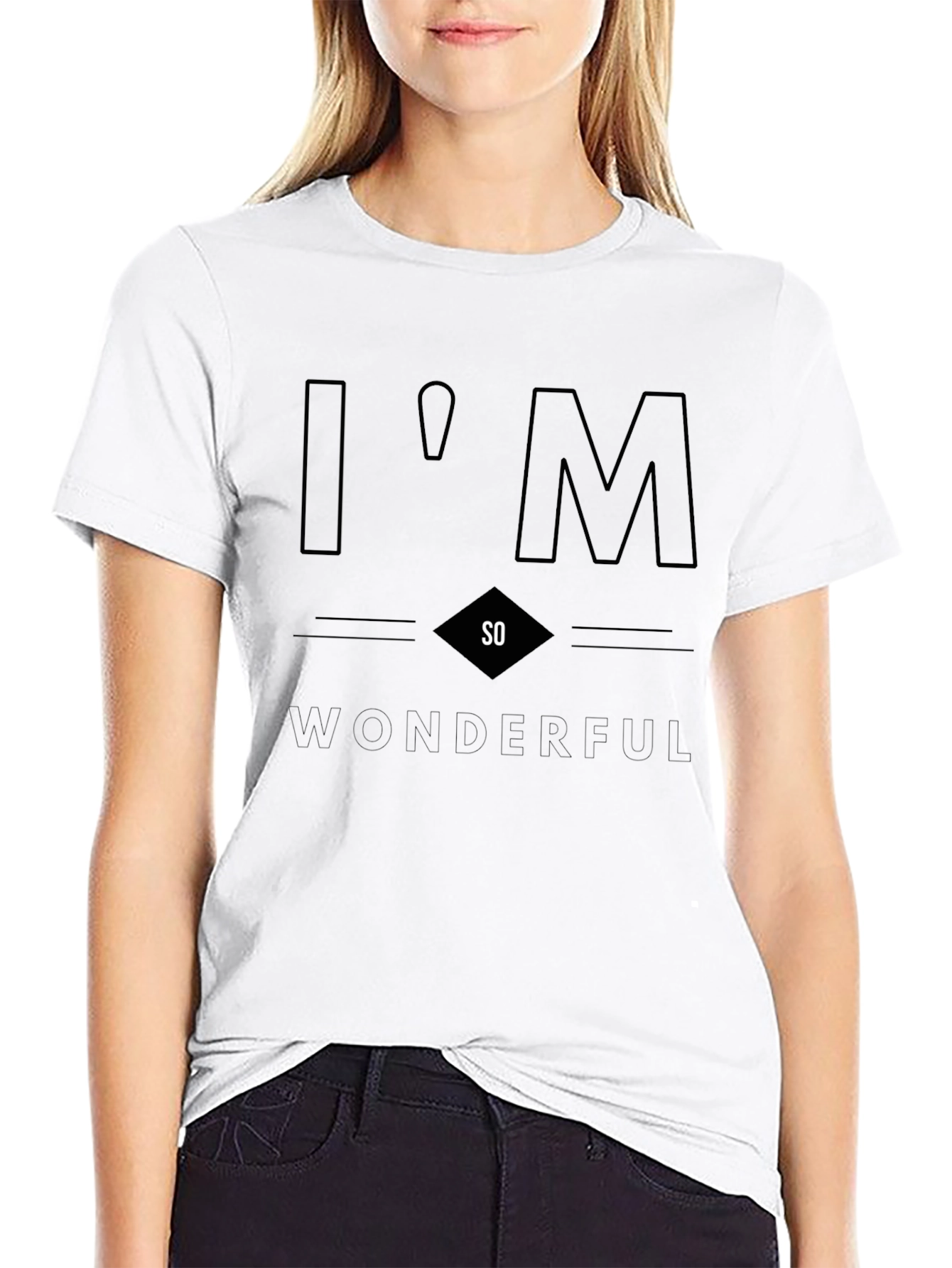 Im So Wonderful Graphic Tee - Black