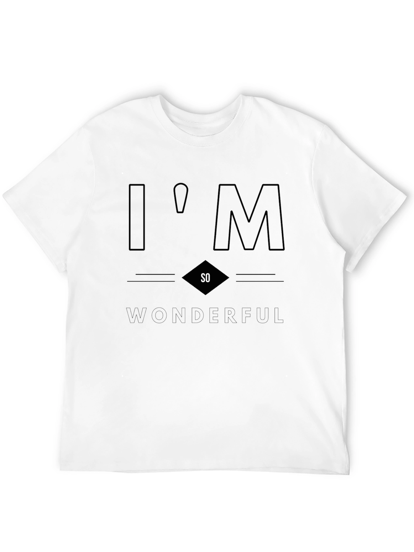Im So Wonderful Graphic Tee - Black