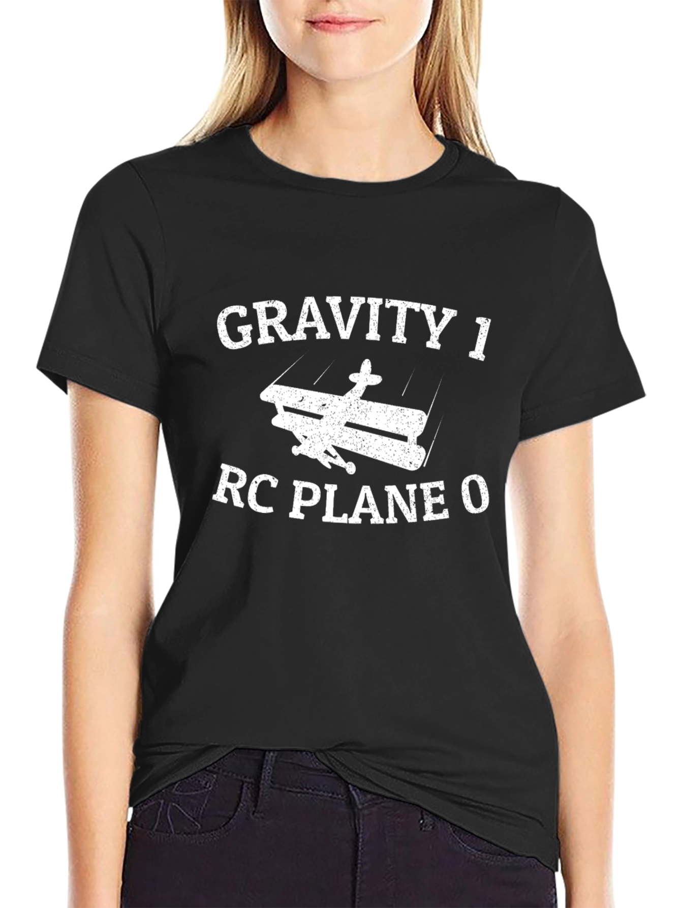 Gravity 1 RC Plane 0 Black T-Shirt