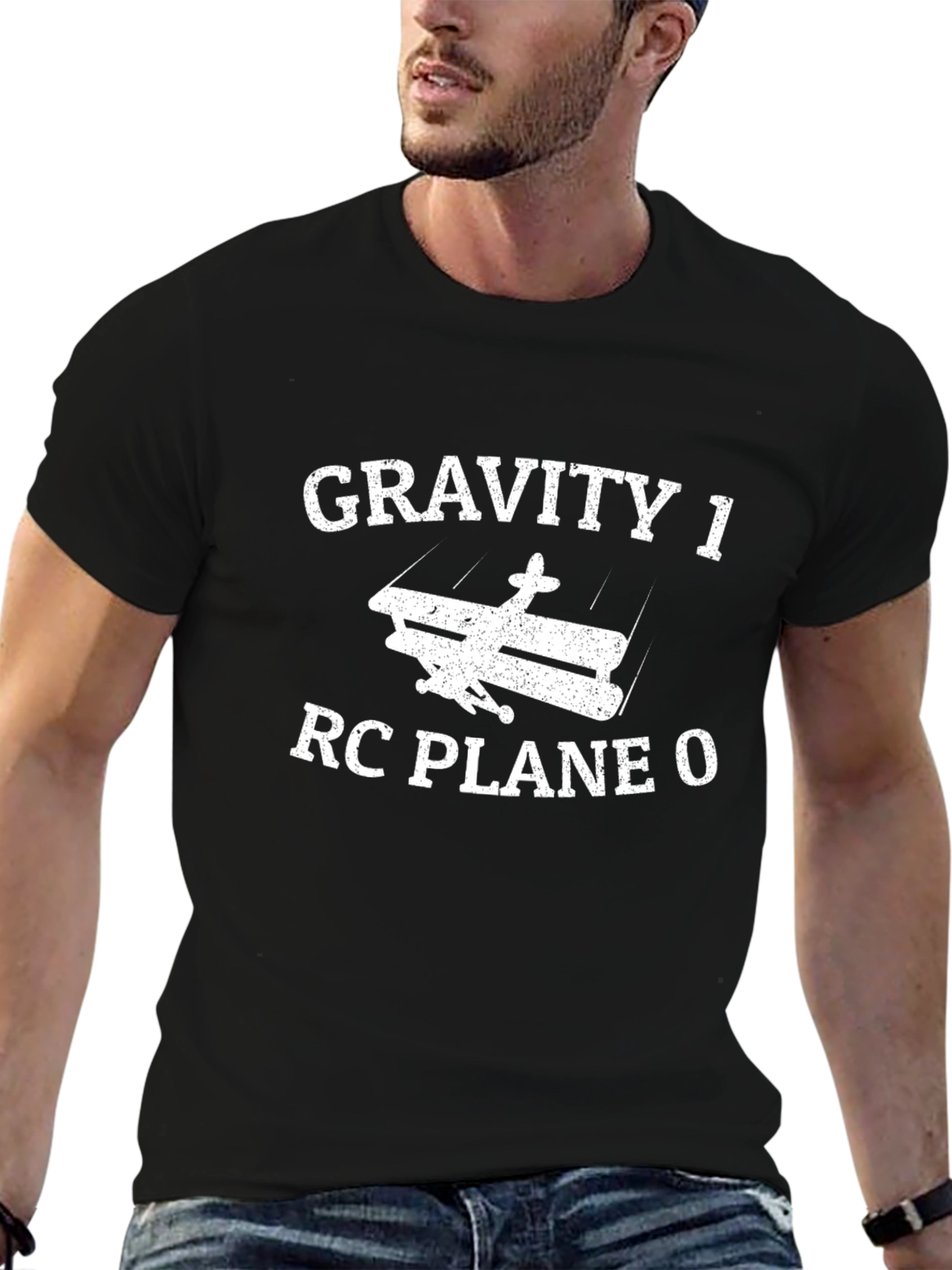 Gravity 1 RC Plane 0 Black T-Shirt