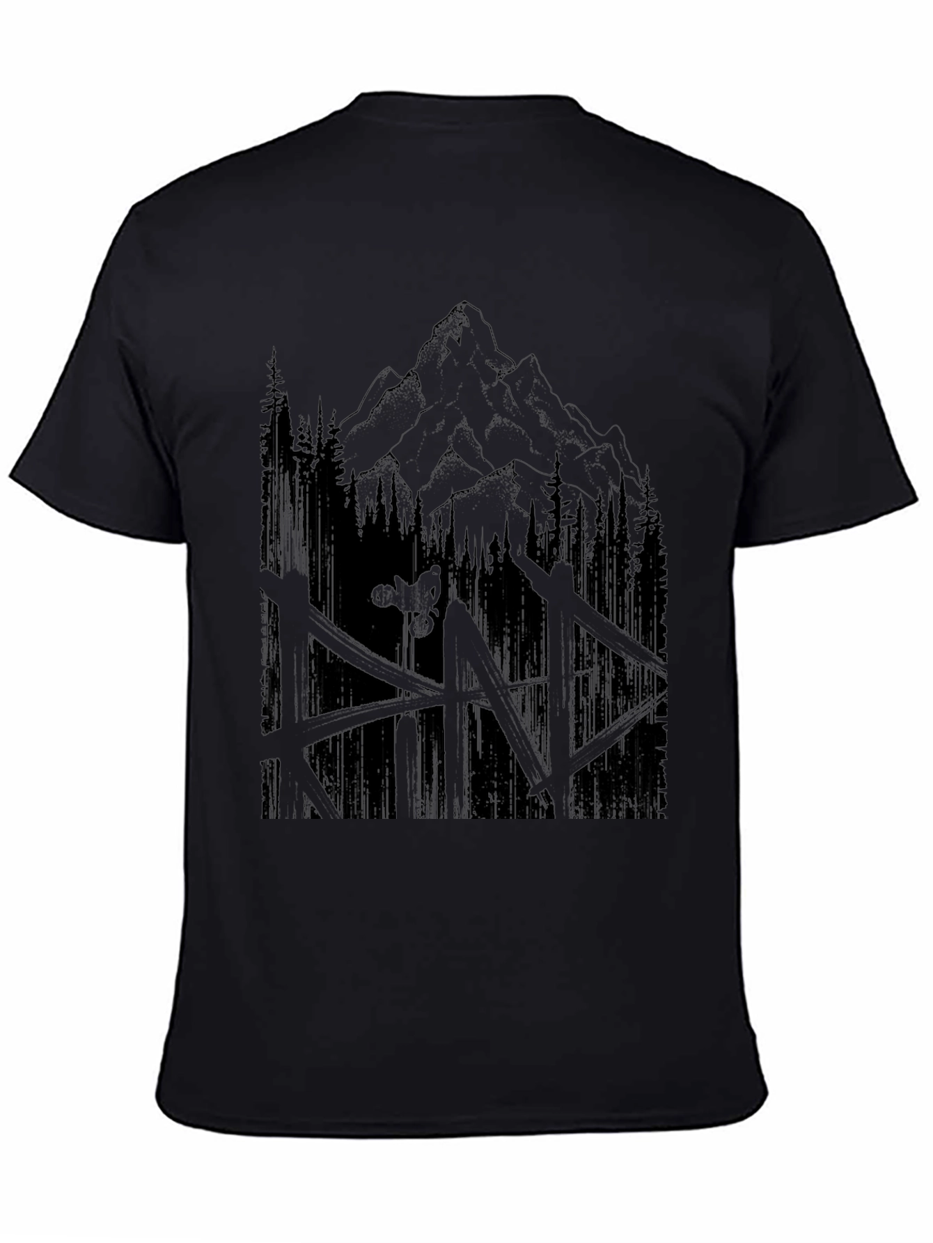 Mountain Biker Graphic Tee - Nature Adventure Shirt