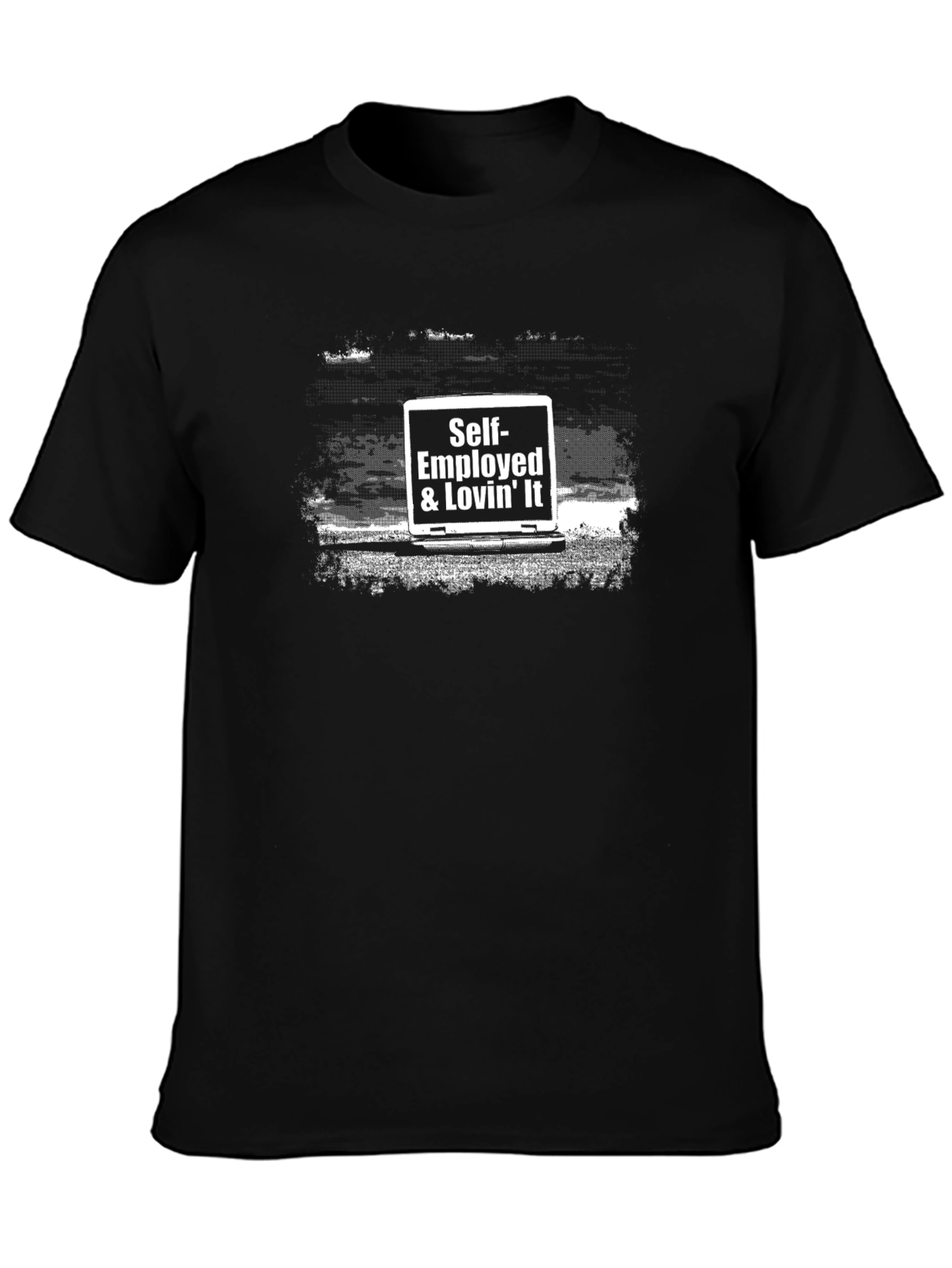 Self-Employed & Lovin It Graphic Tee - Black