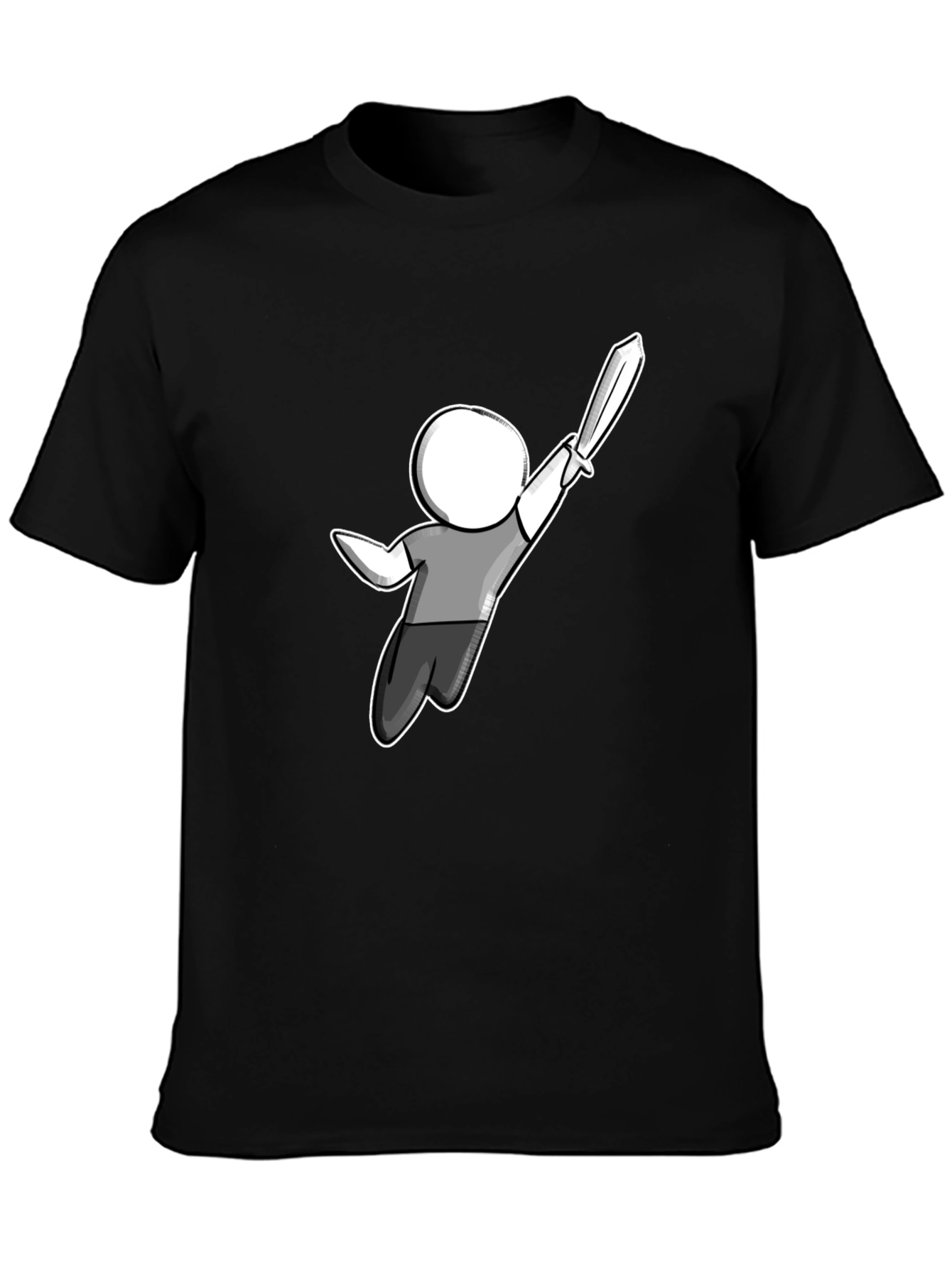 Graphic Tee - Stick Figure Sword