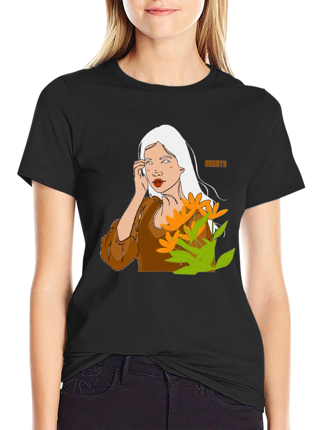 Beauty Portrait Graphic T-Shirt